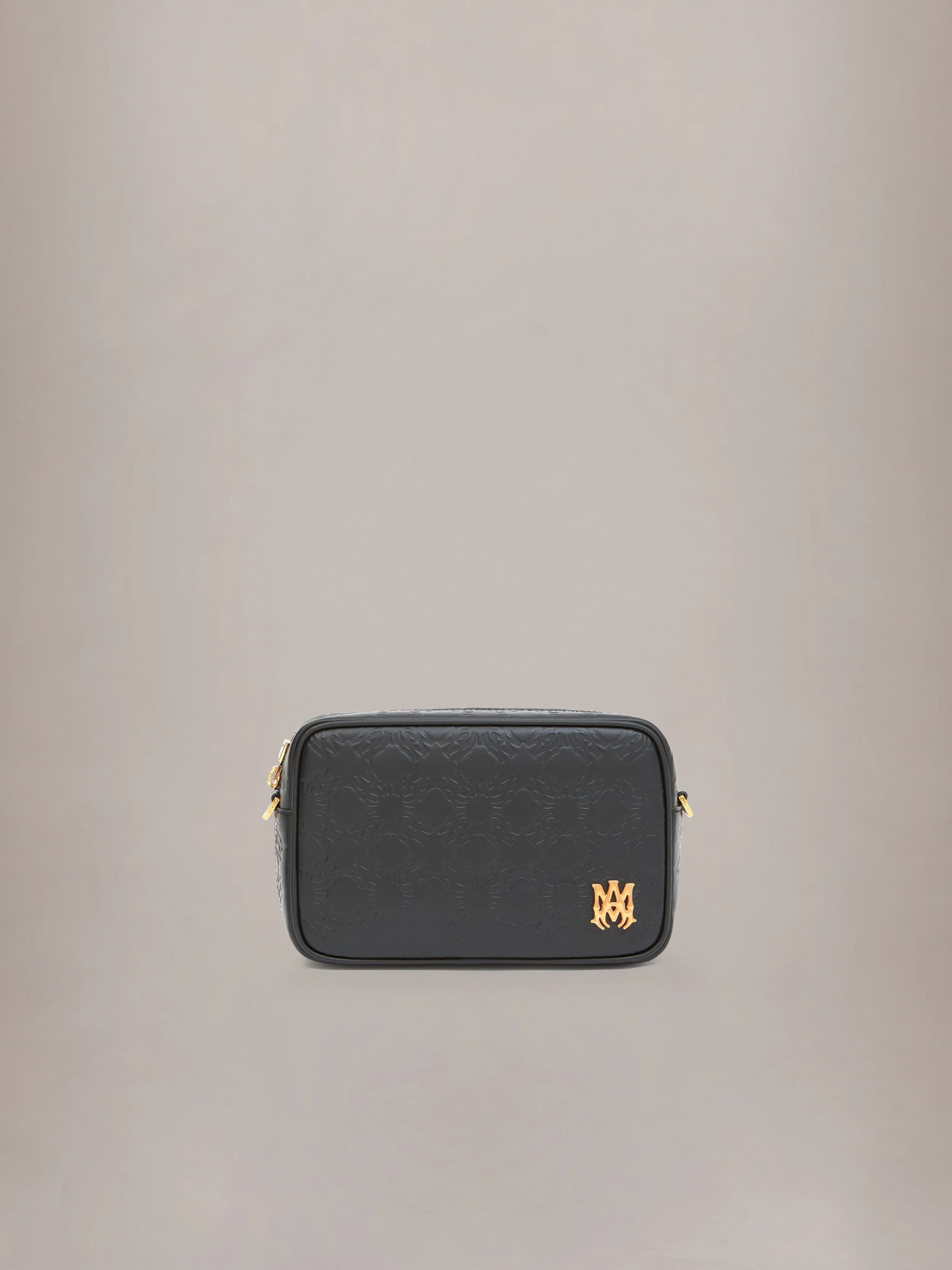 MA QUAD LEATHER CAMERA CASE - Black by Amiri