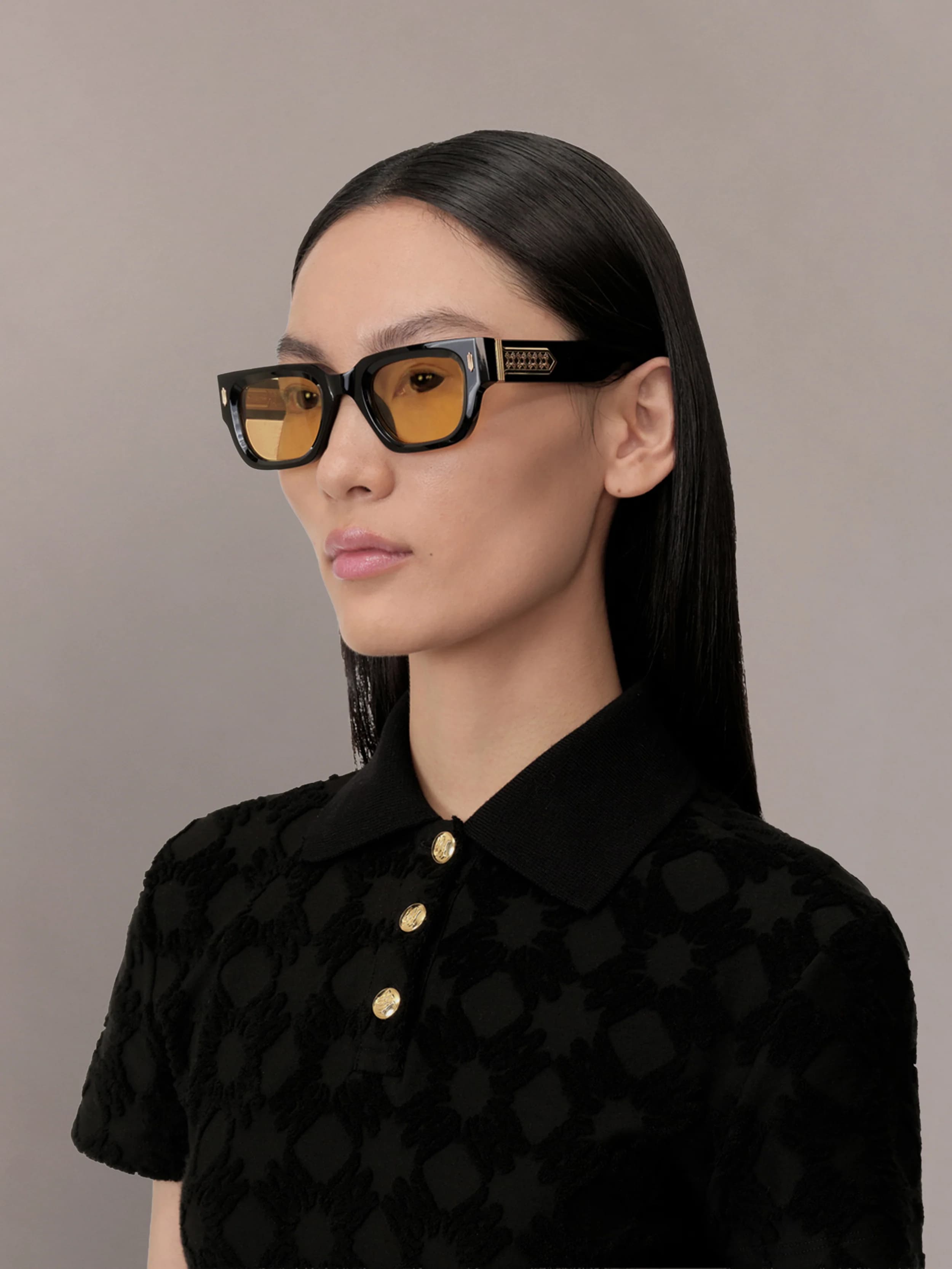 VENICE SUNGLASSES - Black Yellow 7