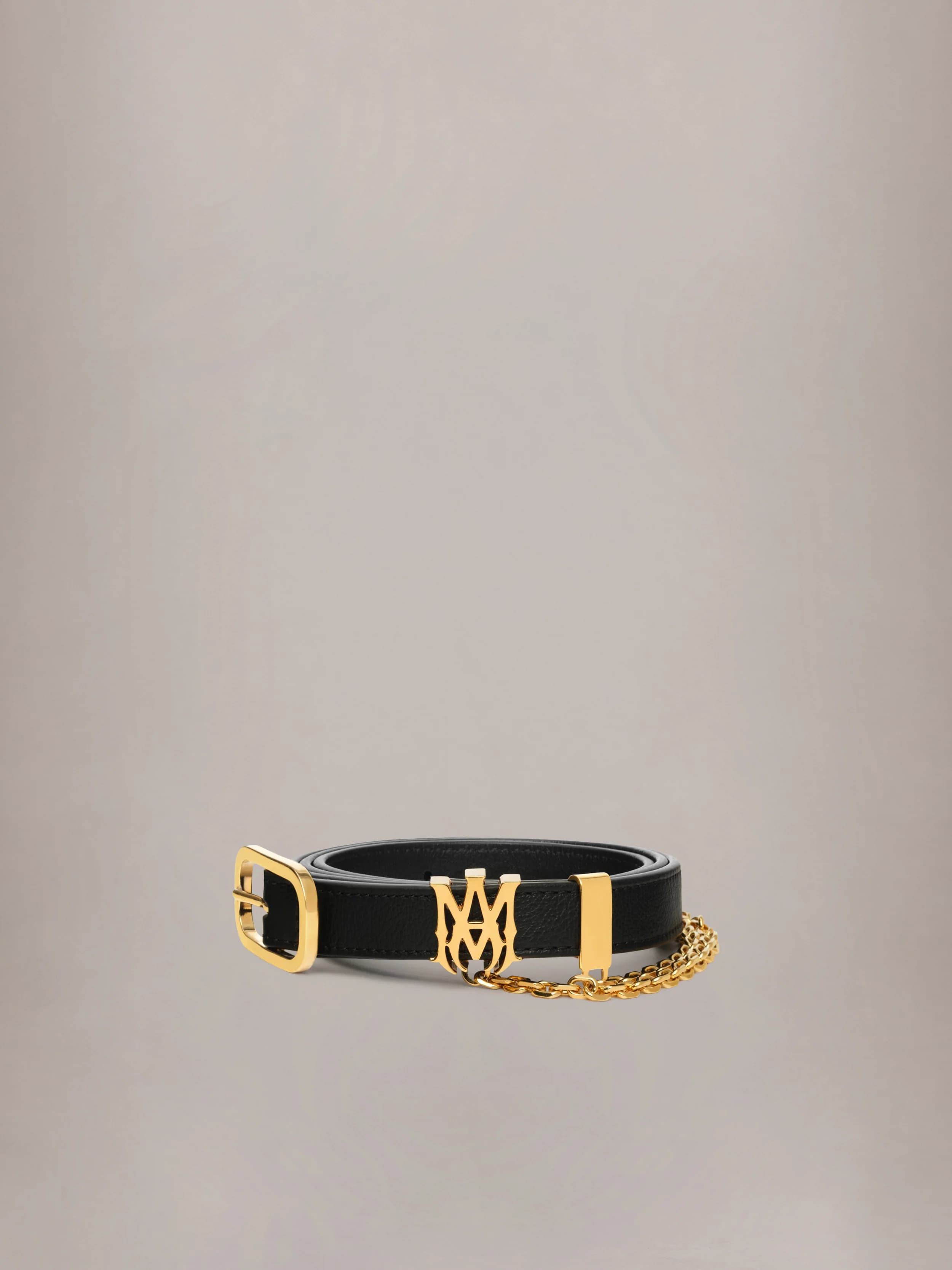 MA 2CM CHAIN BELT - Black Gold by Amiri
