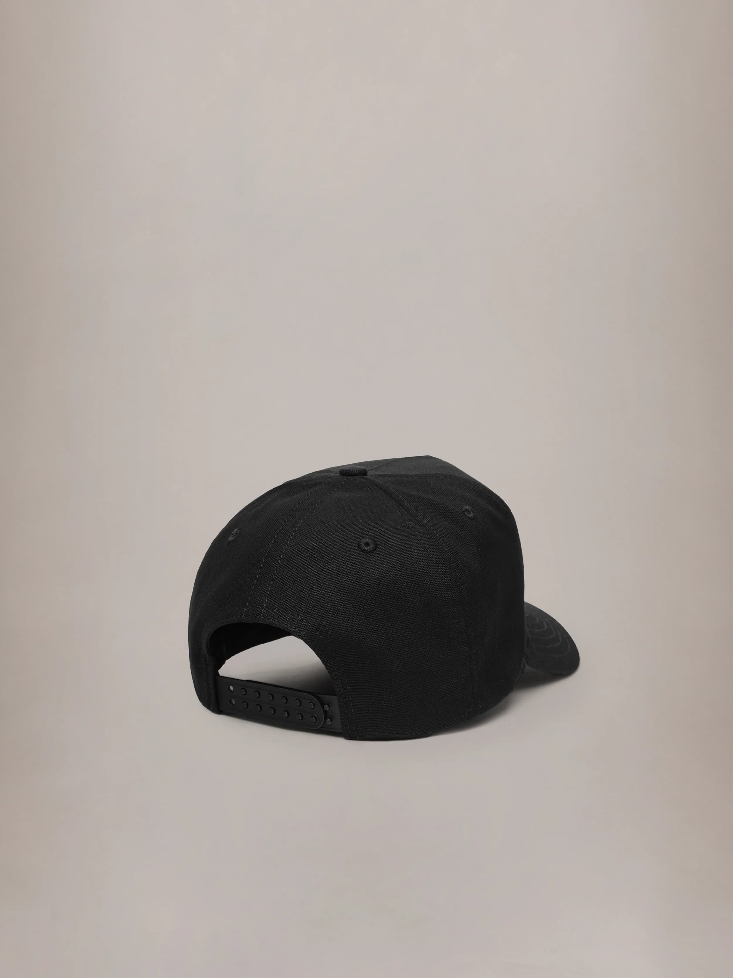 THREE STAR STAGGERED AMIRI FULL CANVAS HAT - Black Red by Amiri