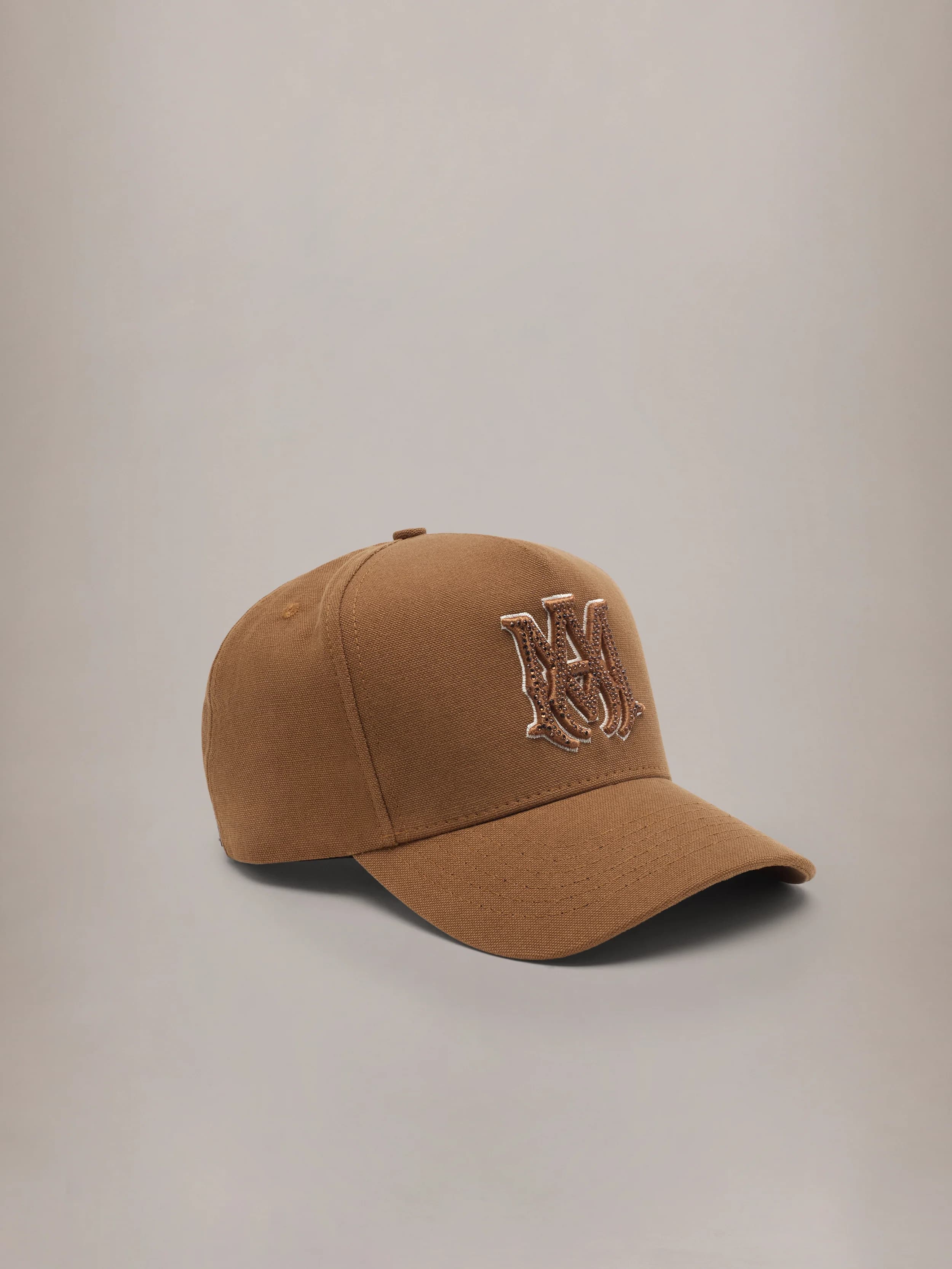 CRYSTAL MA OUTLINE CANVAS HAT - Coffee by Amiri