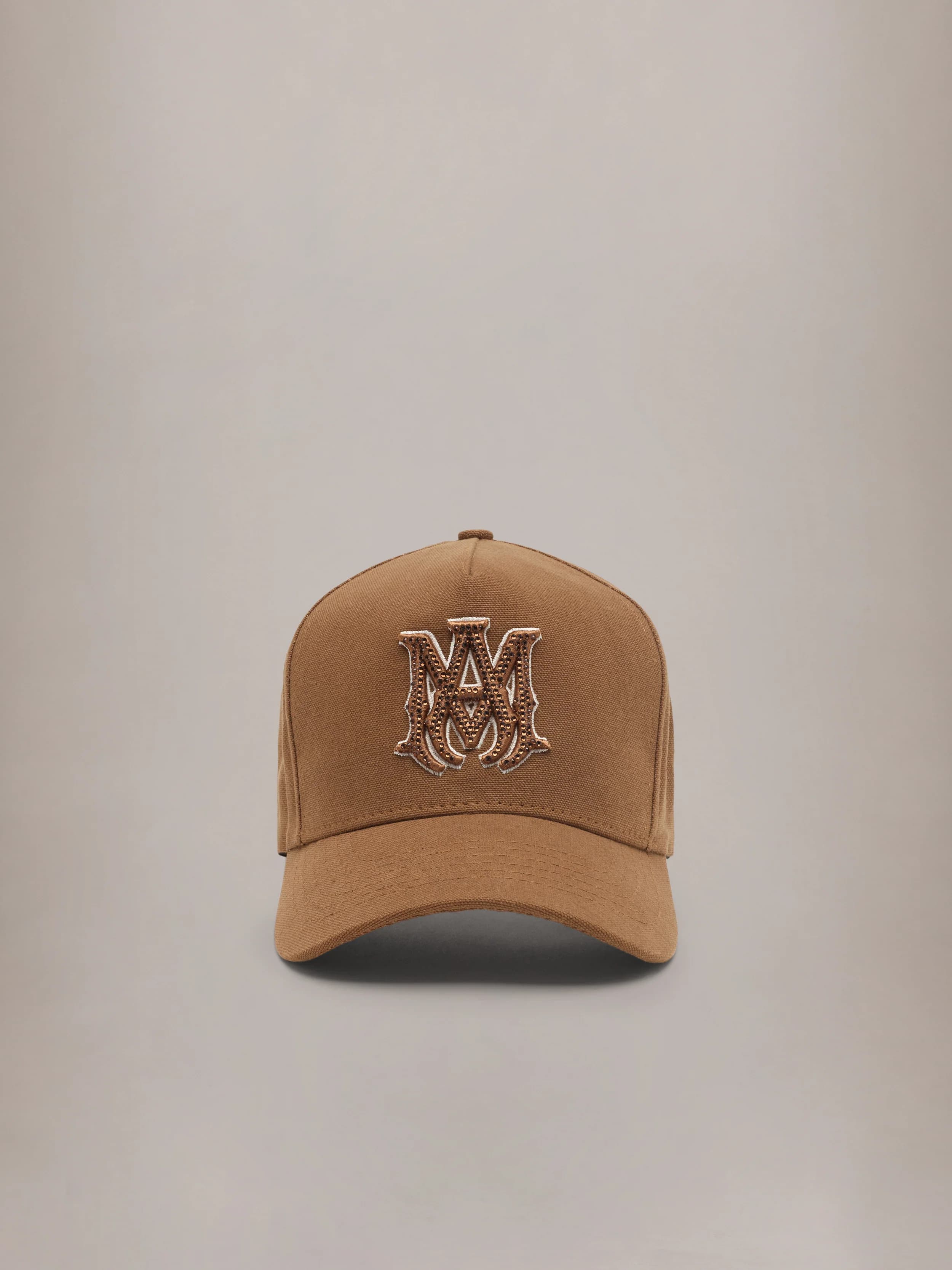 CRYSTAL MA OUTLINE CANVAS HAT - Coffee by Amiri