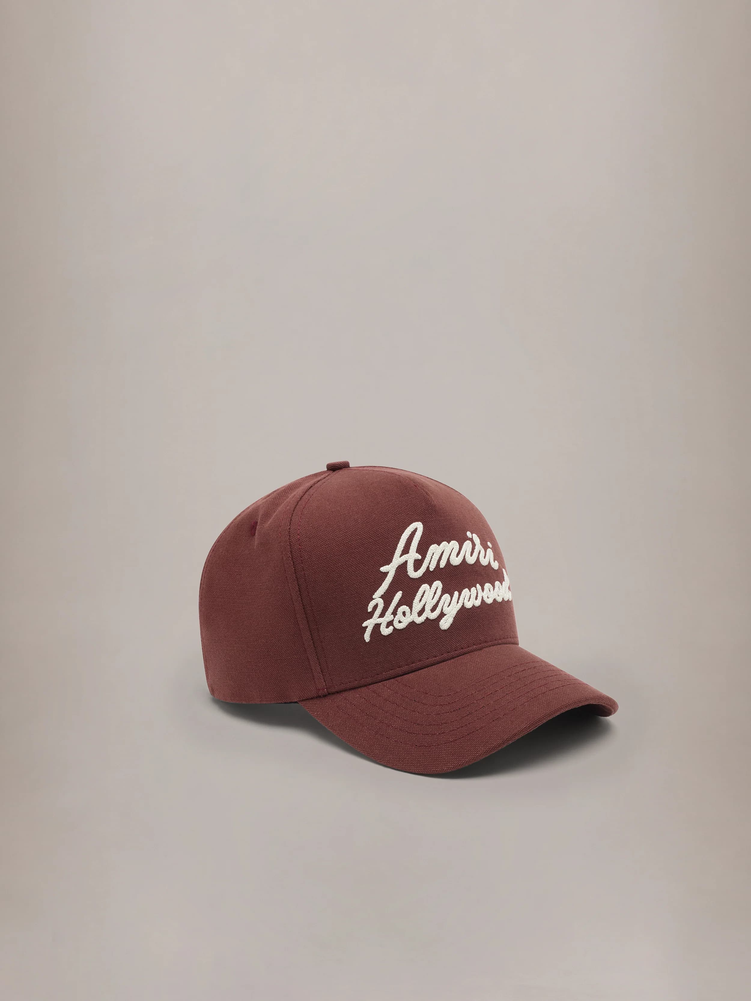 AMIRI HOLLYWOOD CANVAS HAT - Plum 2