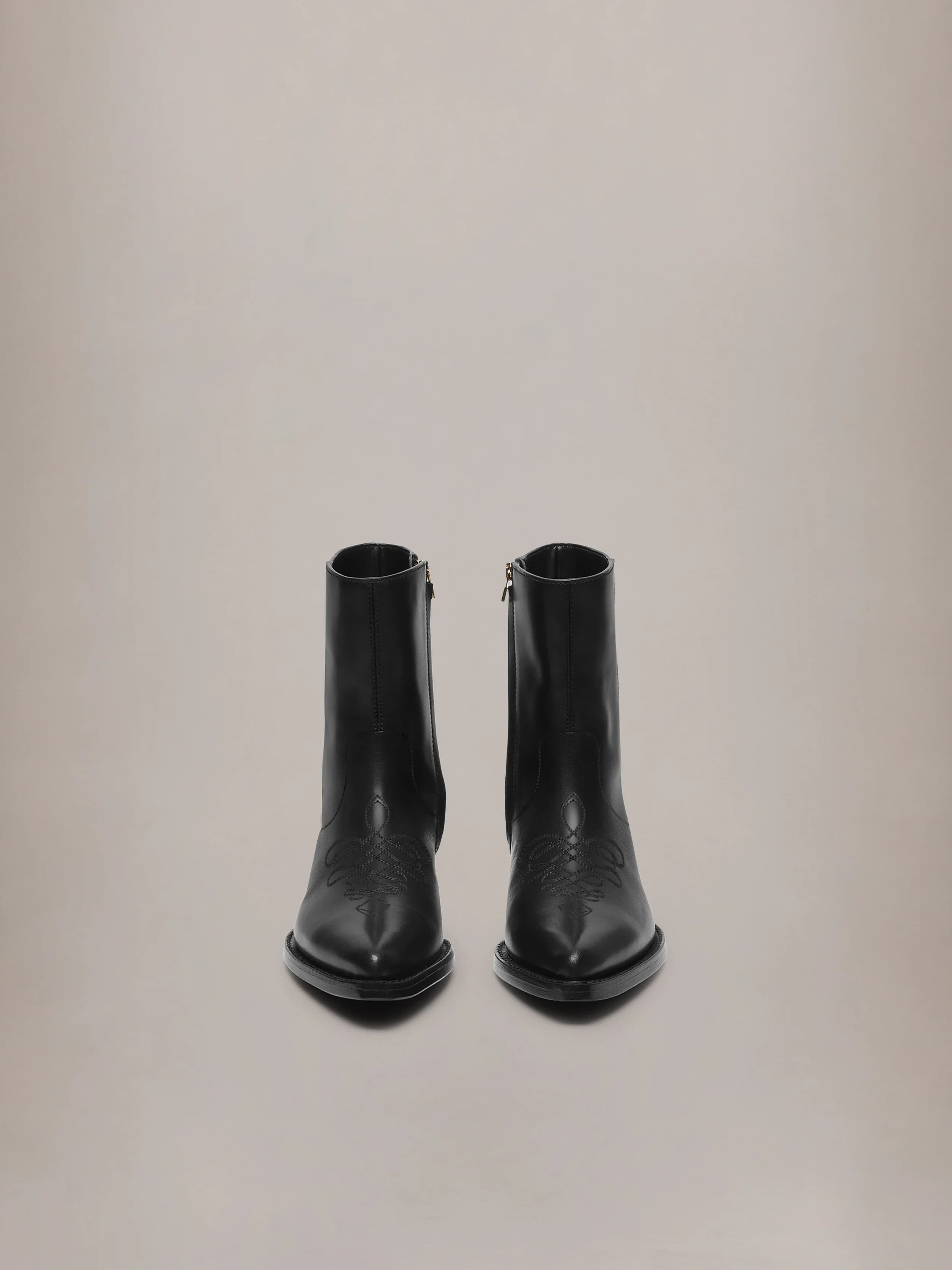 LEATHER RYDER BOOT - Black Gold 3