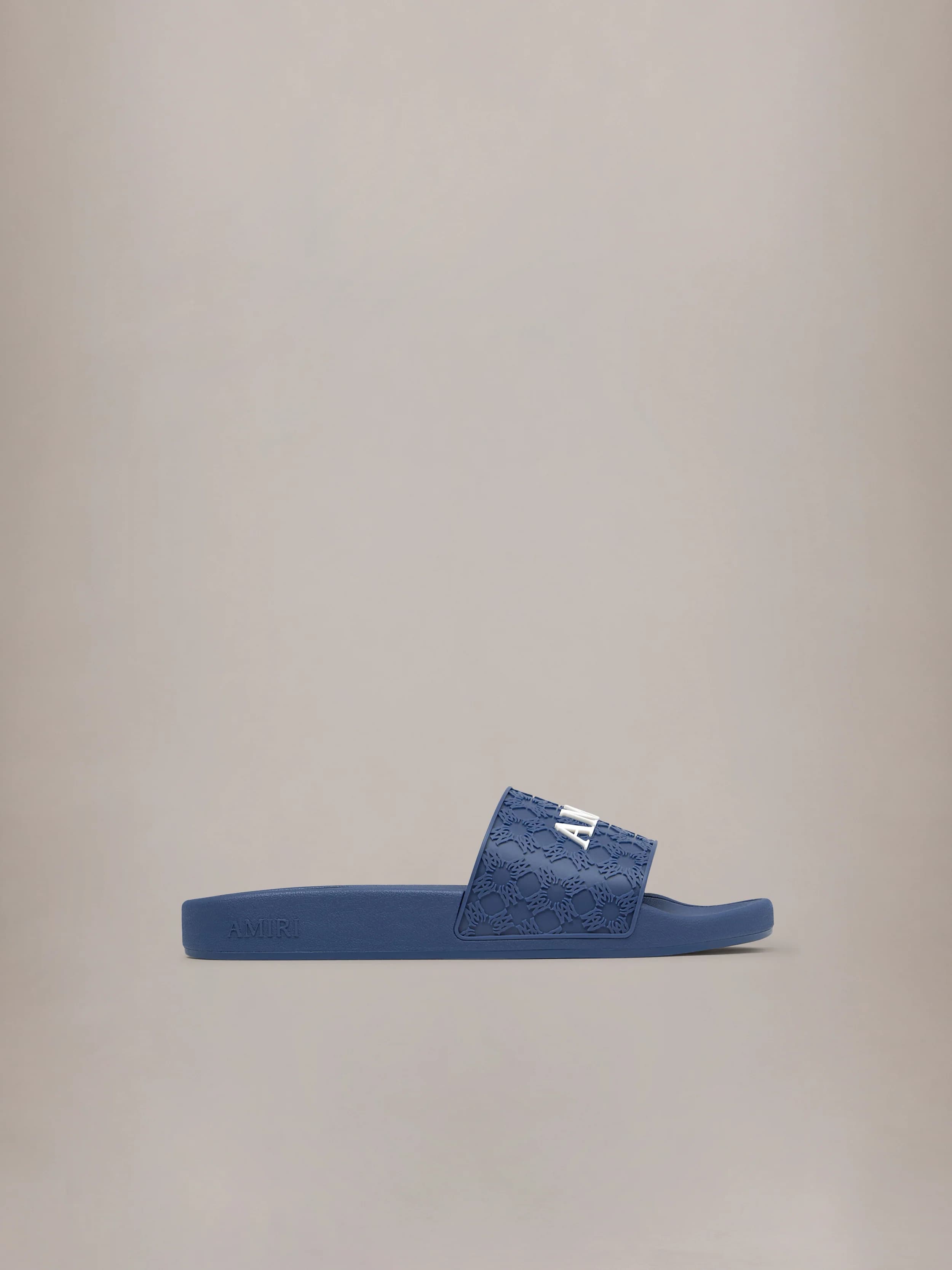 MA QUAD POOL SLIDE - Midnight Blue by Amiri