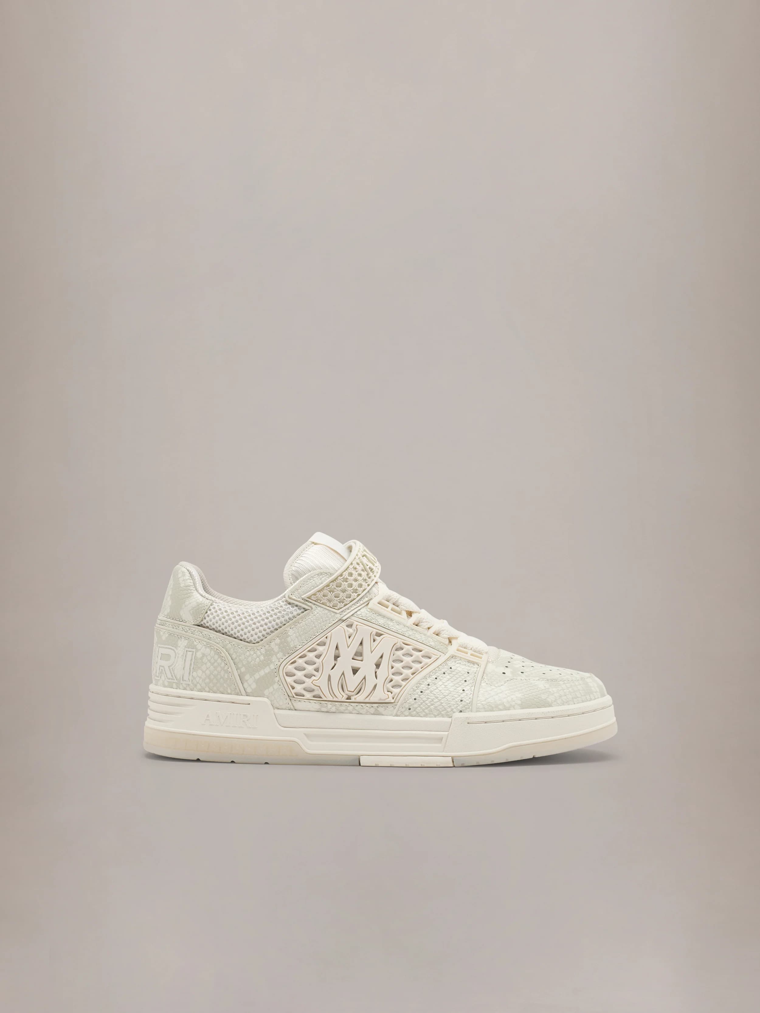 PYTHON EMBOSSED MA SKYLINE - CREAM by Amiri