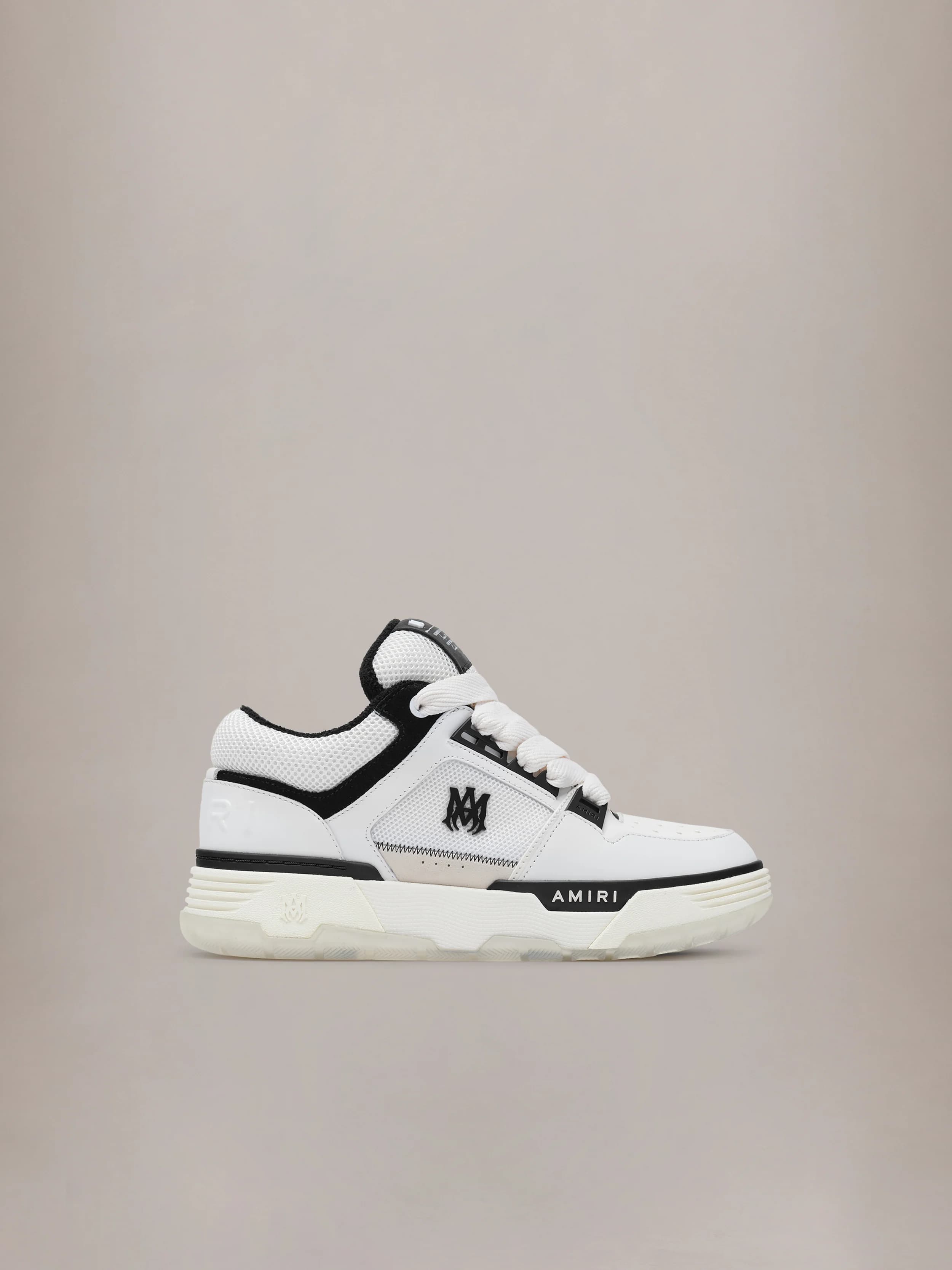 MA-1 - WHITE / BLACK-NAPPA by Amiri