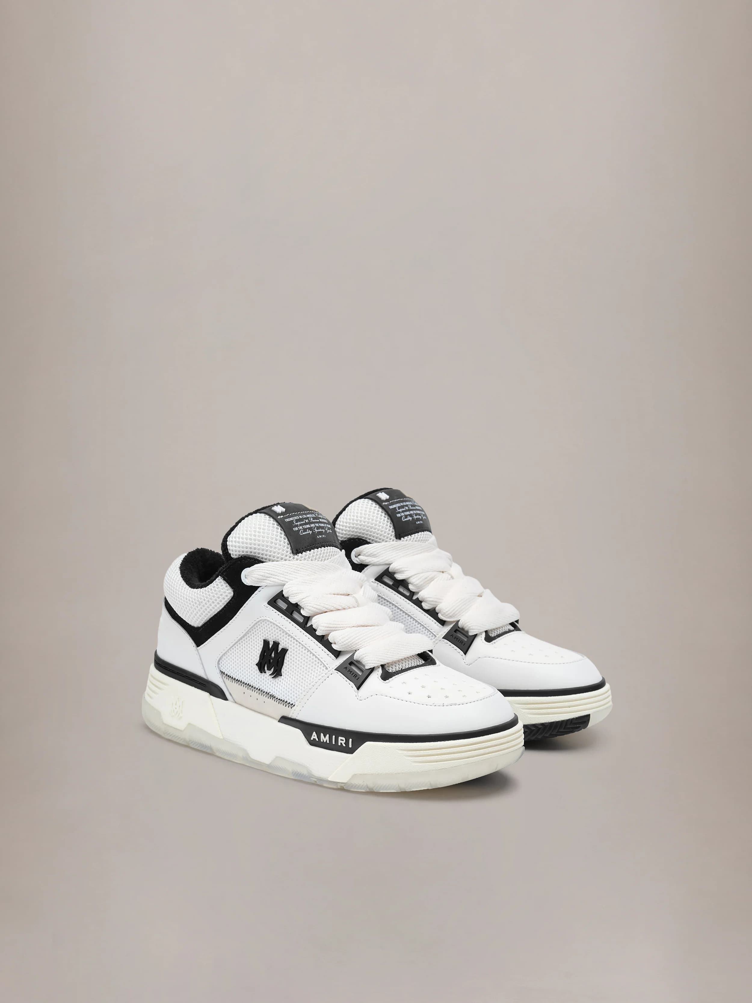 MA-1 - WHITE / BLACK-NAPPA by Amiri