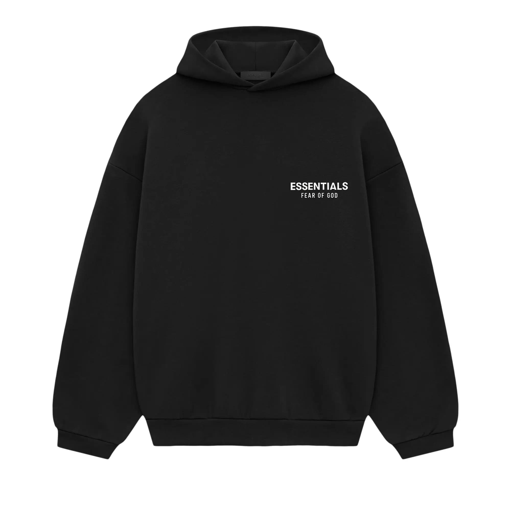 Fear of God Essentials Fleece Hoodie II 'Black' by Fear Of God Essentials