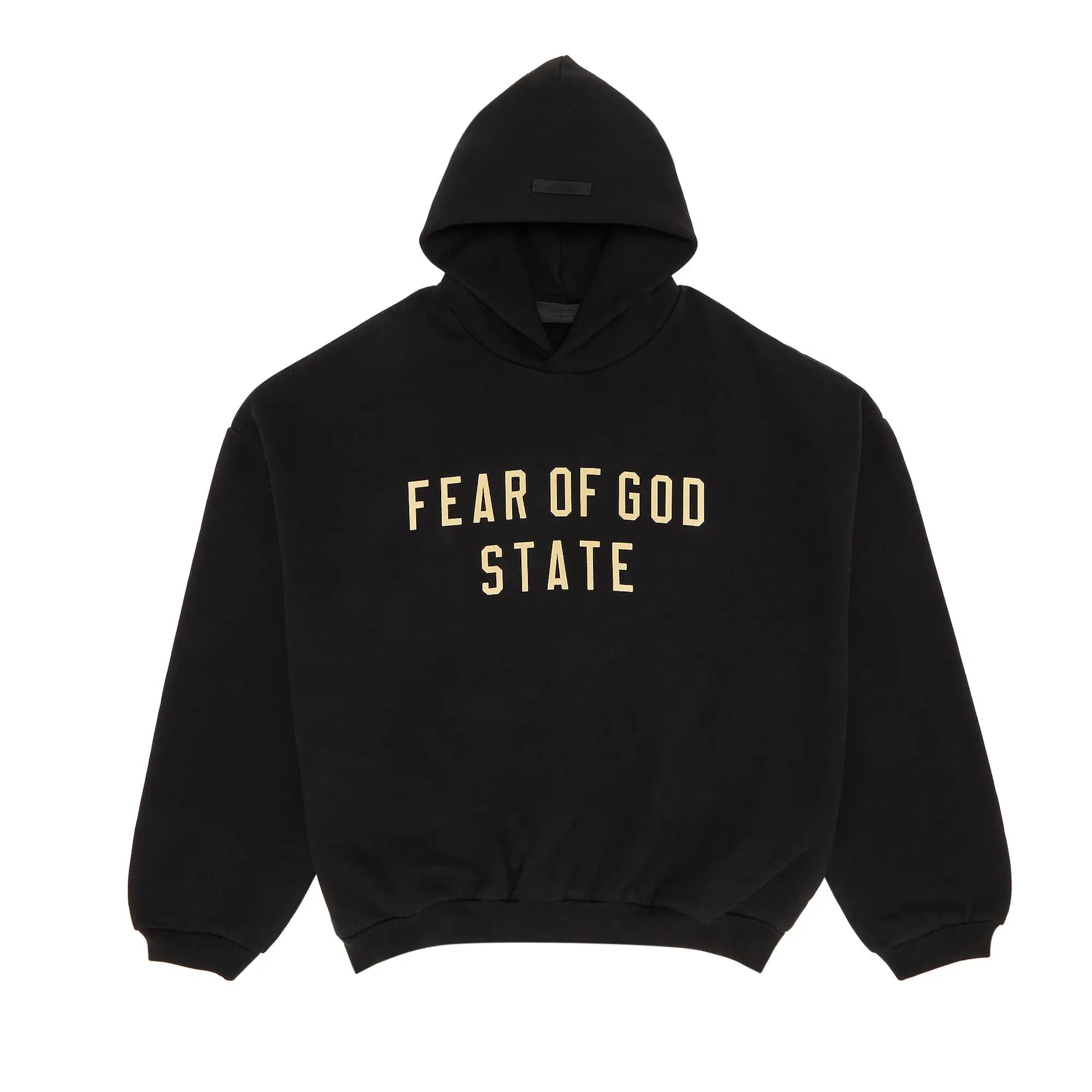 Fear of God Essentials Fleece Hoodie 'Black' by Fear of God
