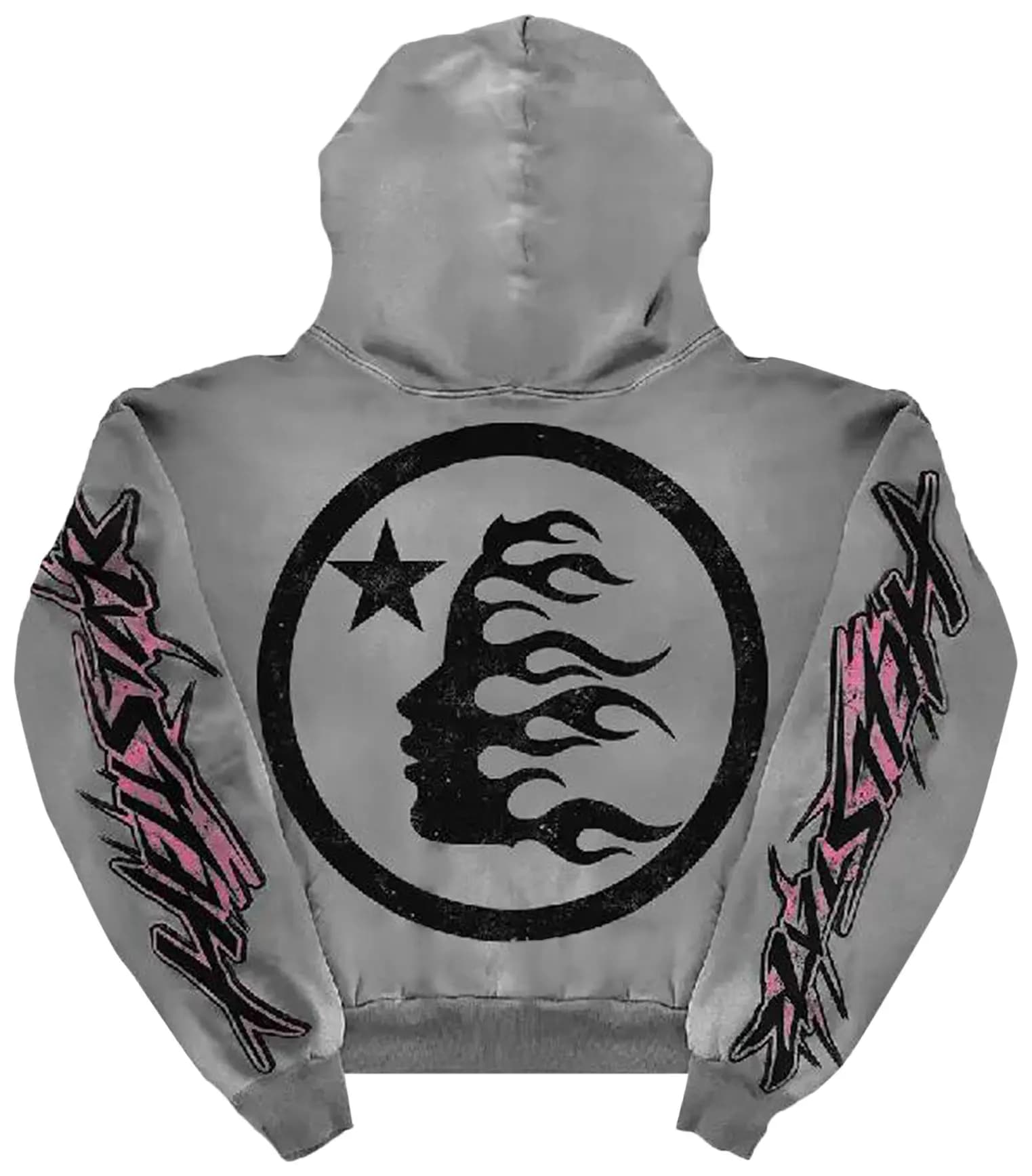 Hellstar Future Flame Hoodie 'Grey' 2