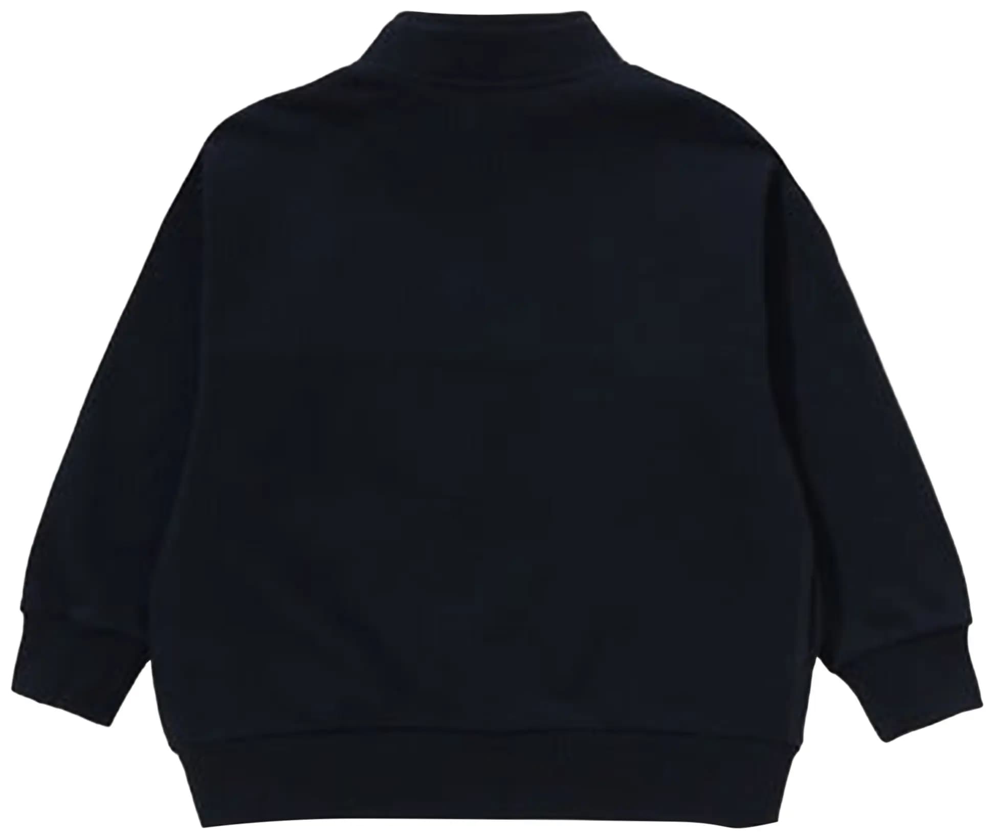 BAPE Embroidery Patch Relaxed Fit Half Zip Sweatshirt 'Navy' 2