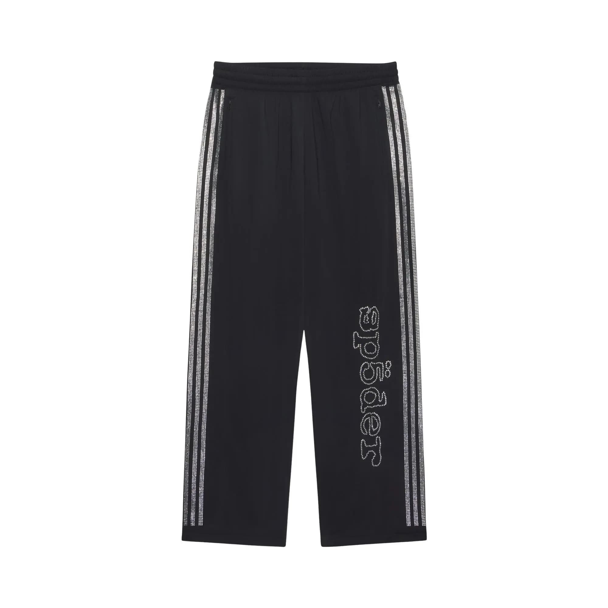 Sp5der x Adidas Rhinestone Track Pant 'Black' by SP5DER