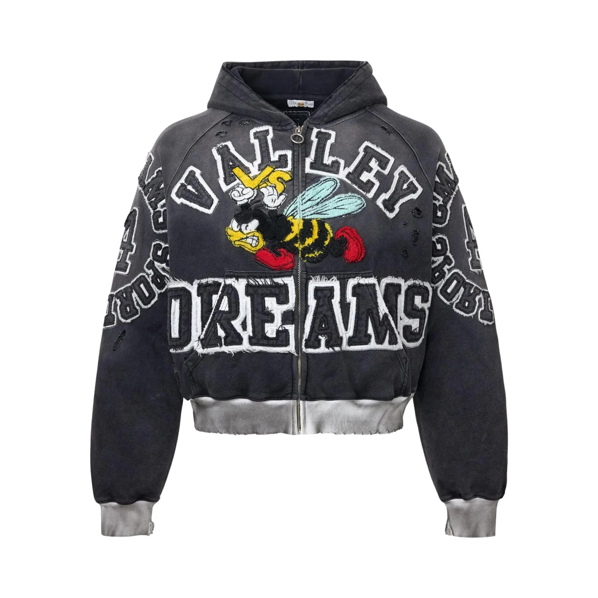 Vale Forever Anthem Zip Up Hoodie 'Black' by Vale Forever