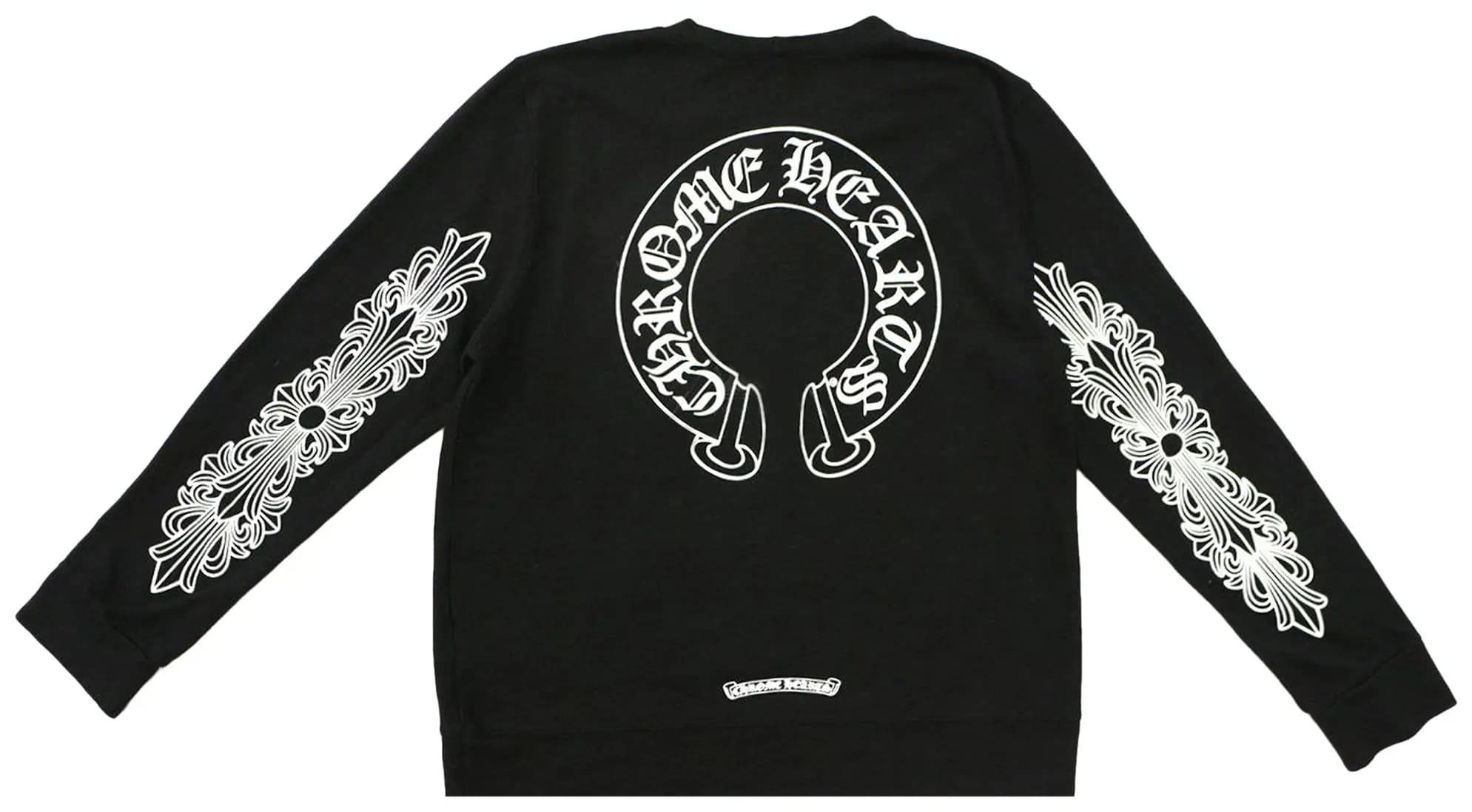 Chrome Hearts Horseshoe Long-Sleeve T-Shirt 'Black/White' 2