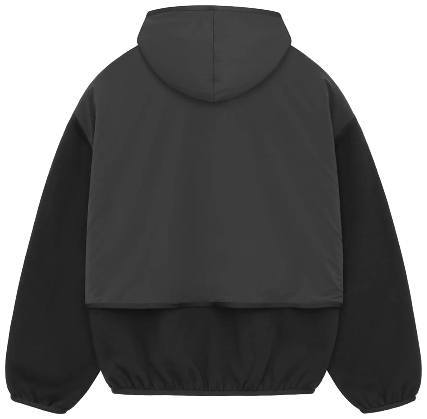Fear of God Essentials Nylon Fleece Hooded Sweatshirt 'Black' 2