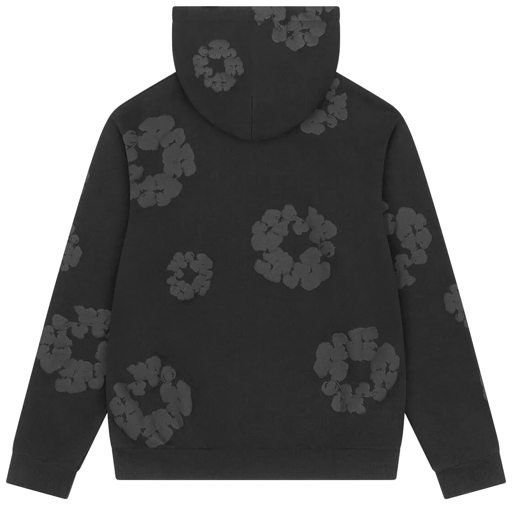 Denim Tears Mono Wreath Hoodie 'Black' 2