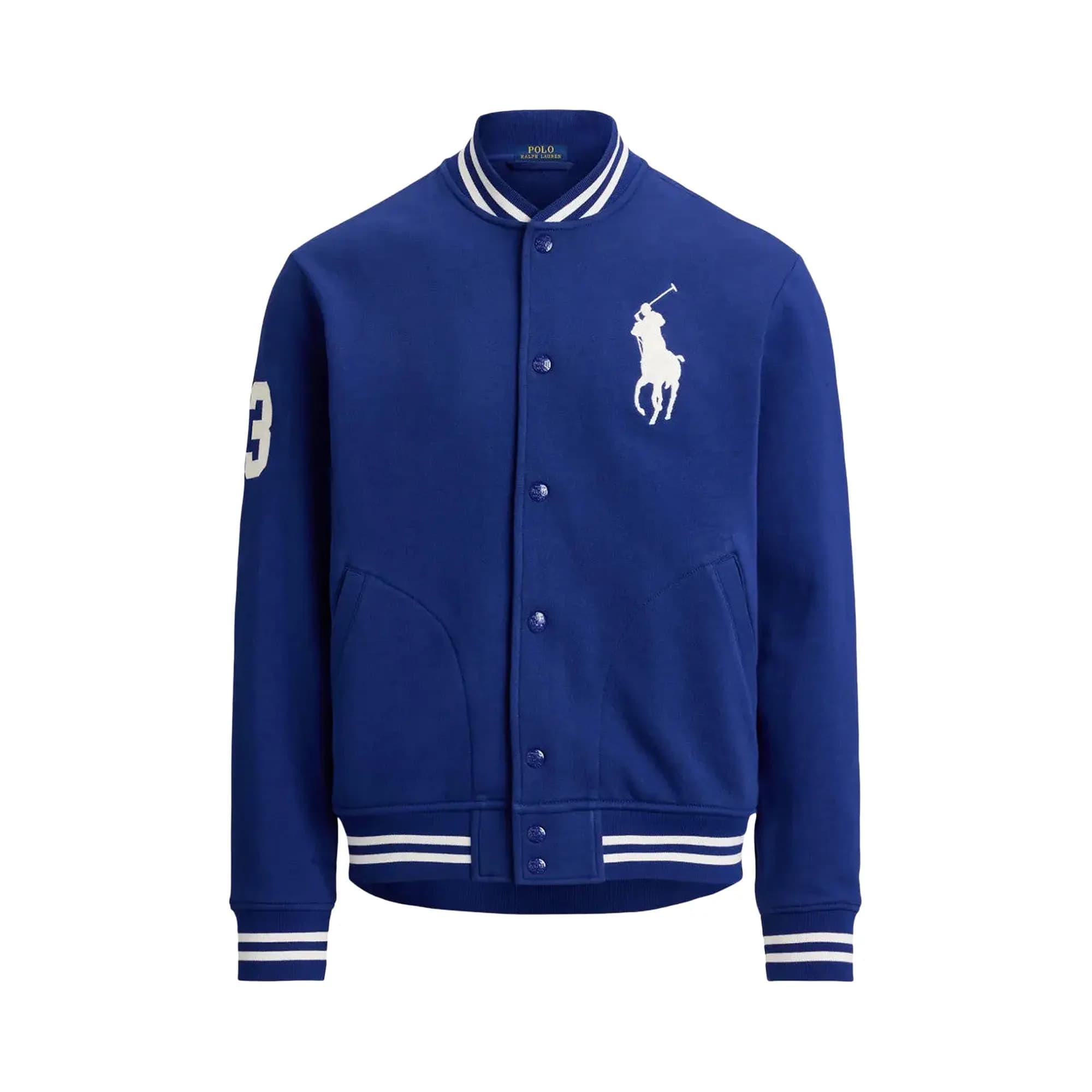 Polo Ralph Lauren Long Sleeve Seasonal Fleece Big Pony Jacket 'Blue' by Polo Ralph Lauren