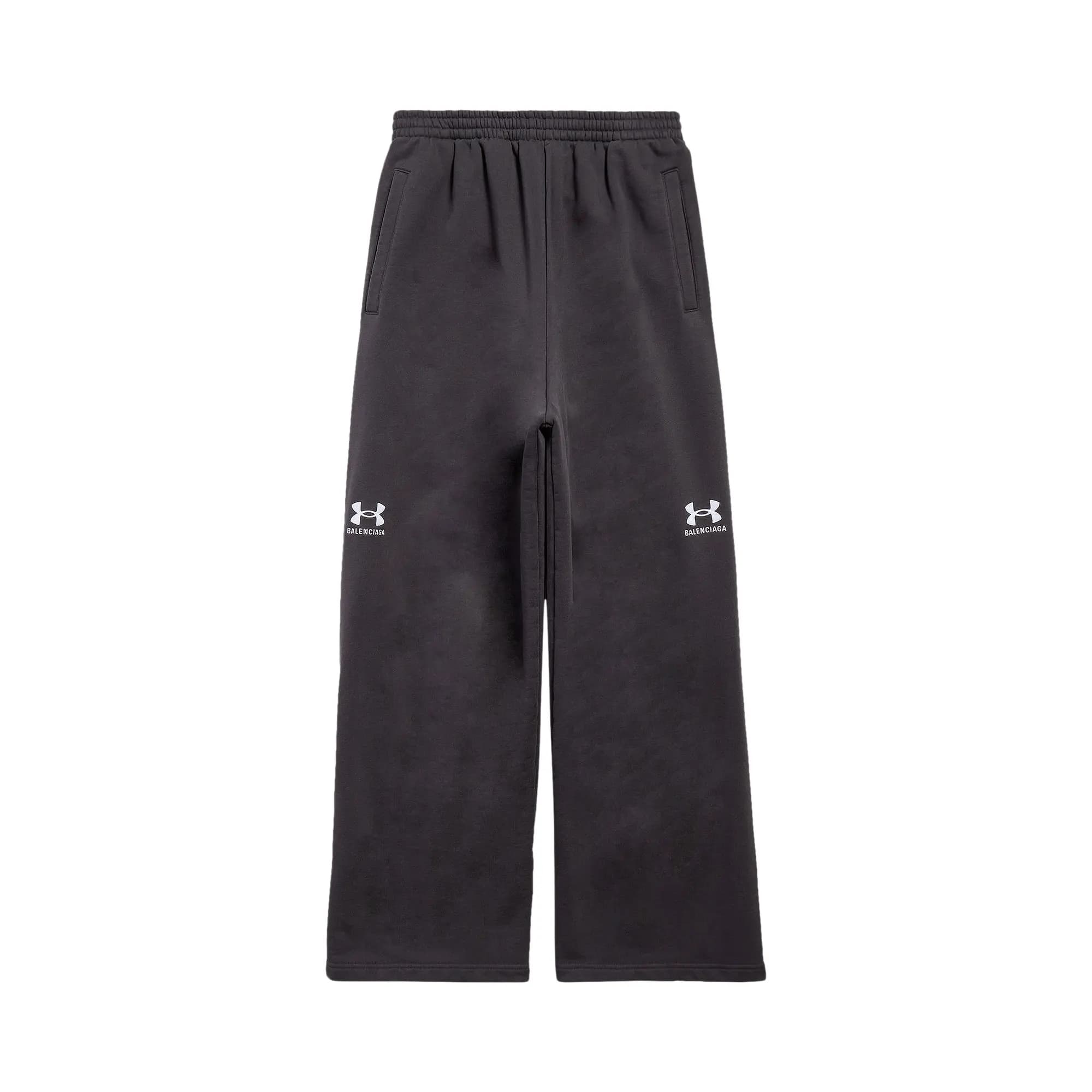 Balenciaga x Under Armour Baggy Sweatpants 'Black/White' by Balenciaga
