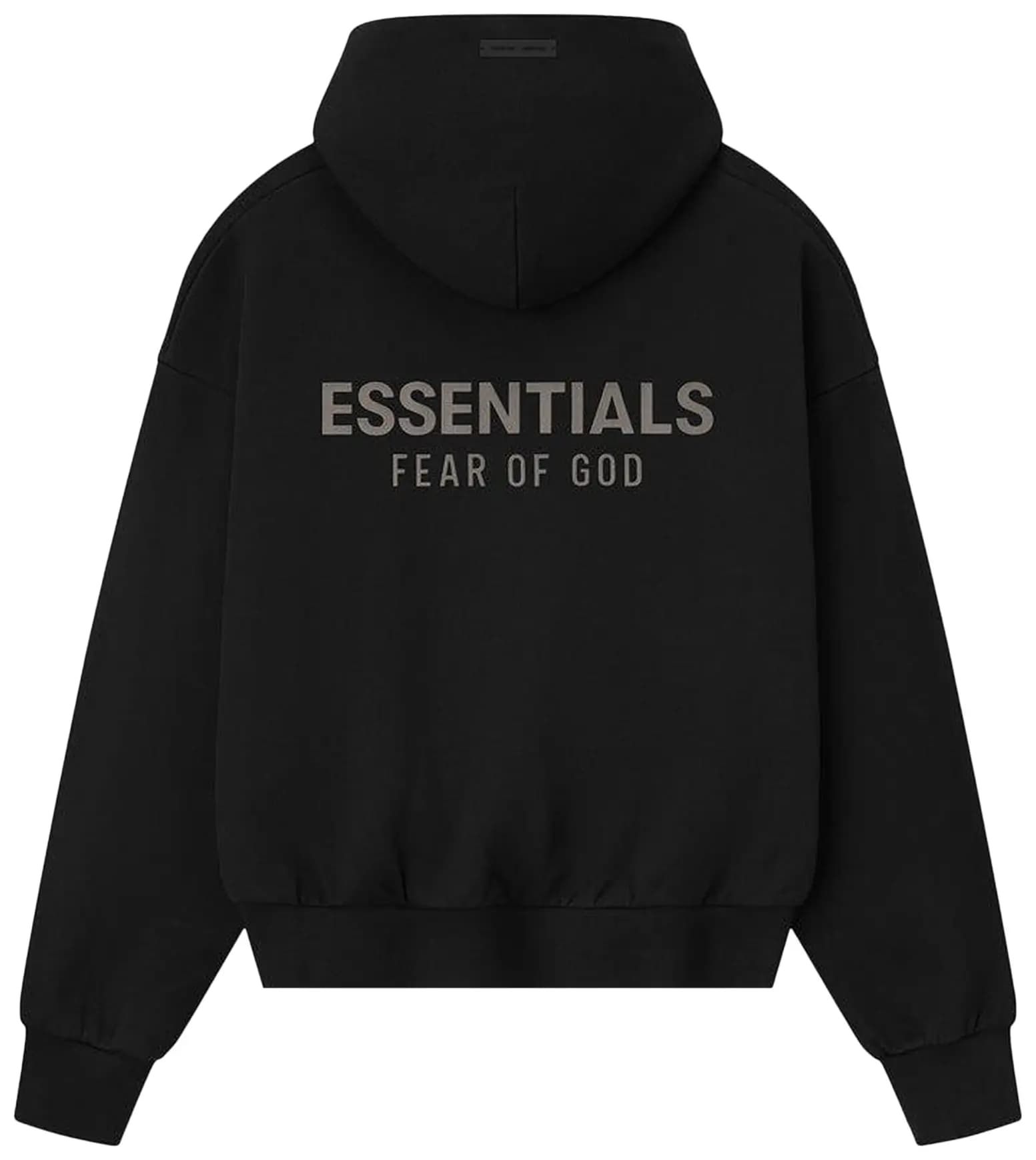 Fear of God Essentials Classic Fleece Hoodie 'Jet Black' 2