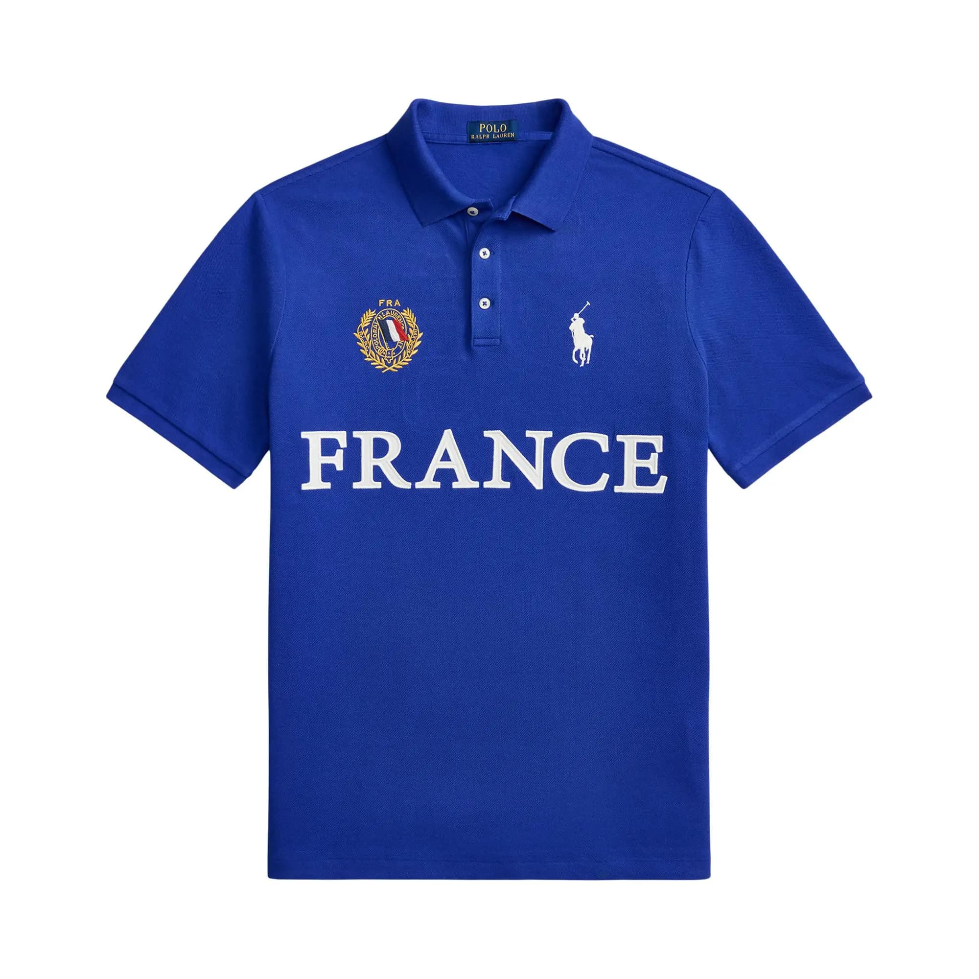 Polo Ralph Lauren France Short-Sleeve Mesh Polo 'Cruise Royal' by Polo Ralph Lauren