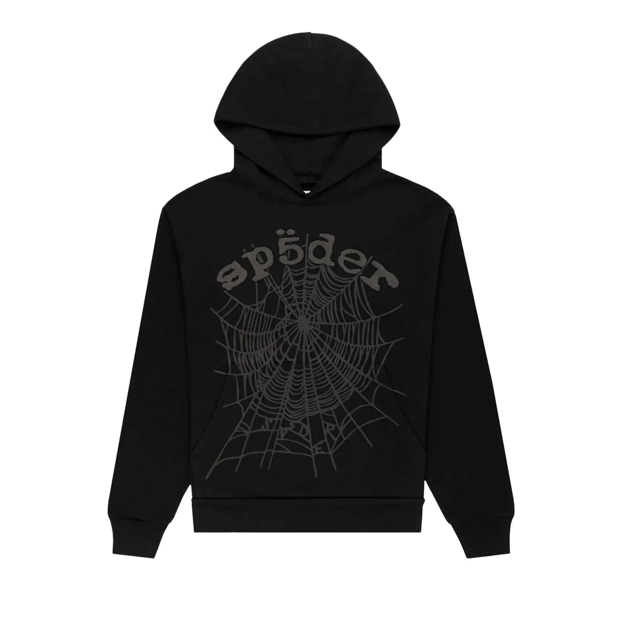 Sp5der Phantom Web Hoodie 'Black' by SP5DER