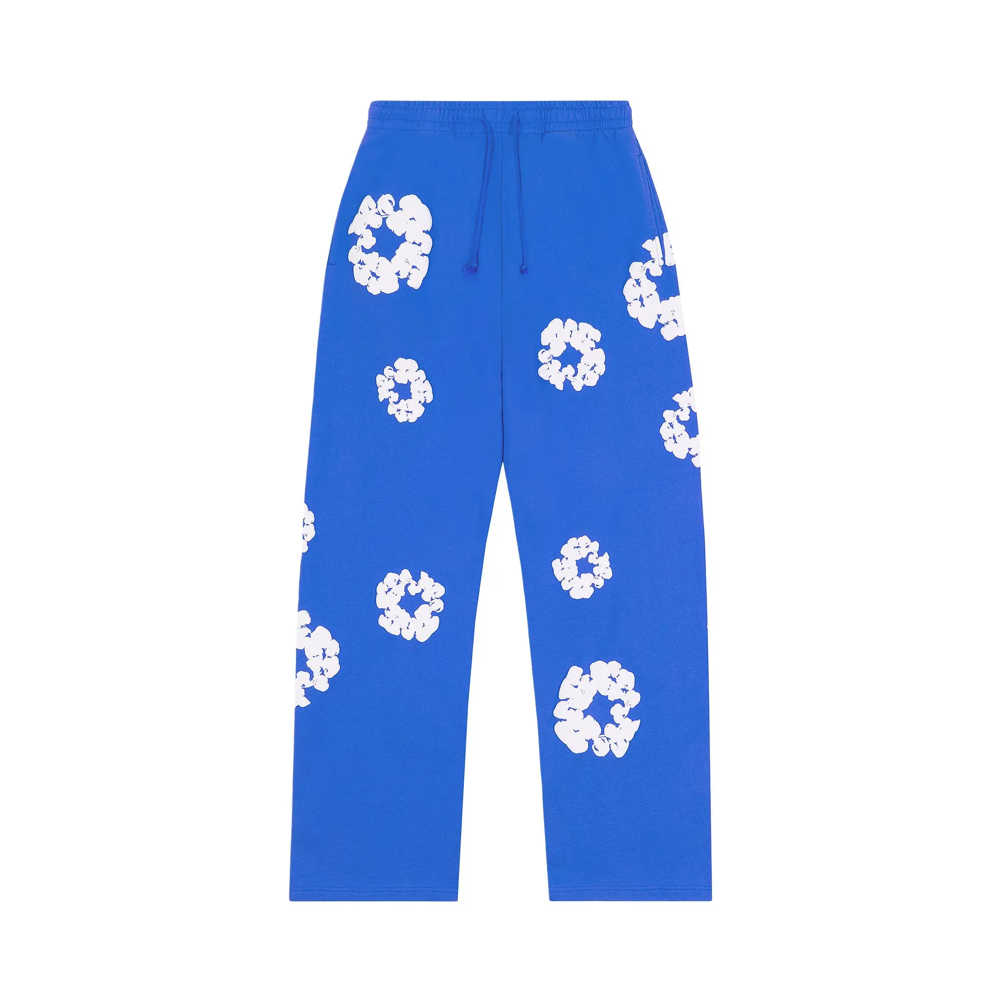 Denim Tears Cotton Wreath Baggy Sweatpants 'Blue' by Denim Tears