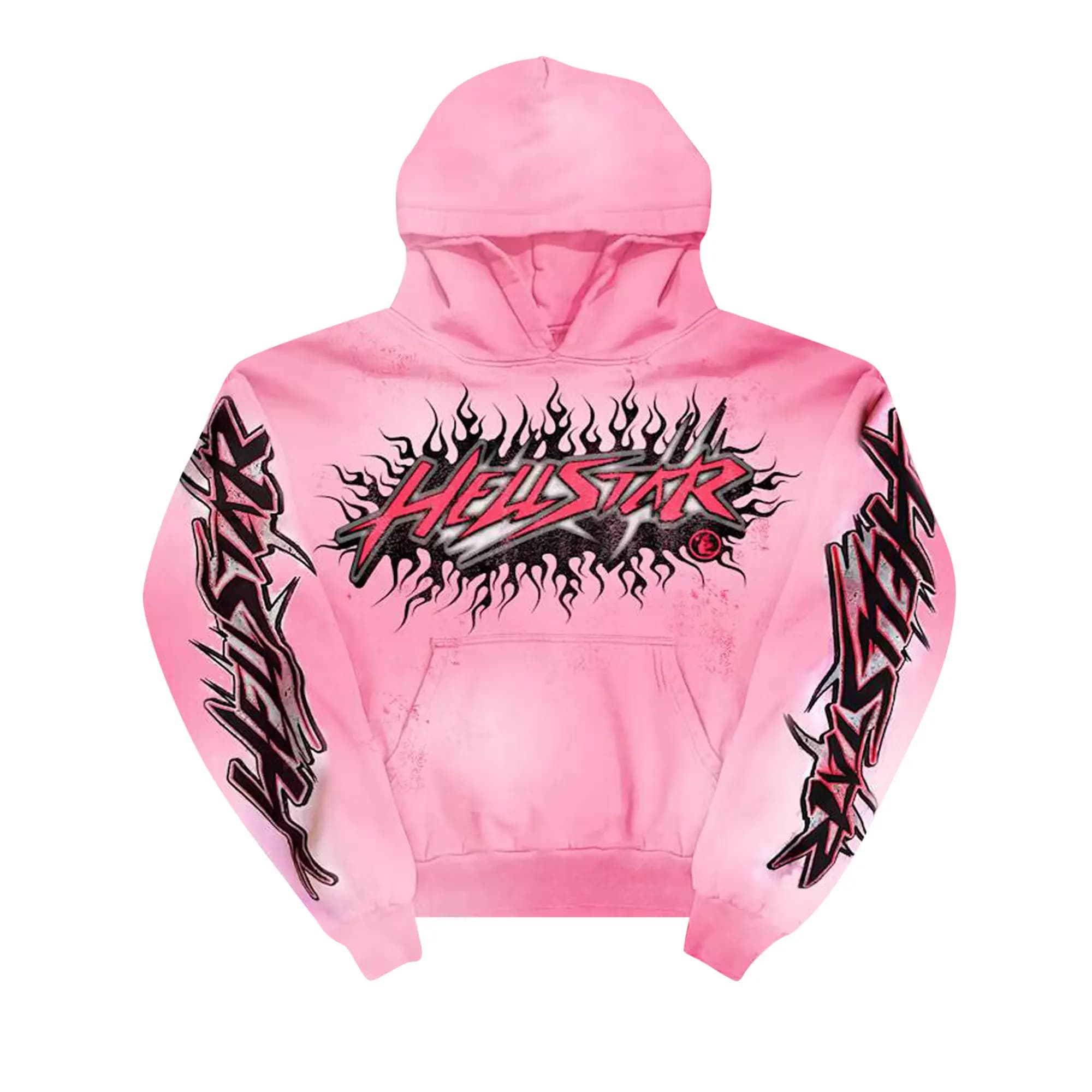 Hellstar Brainwashed Without Brain Hoodie 'Pink' by Hellstar