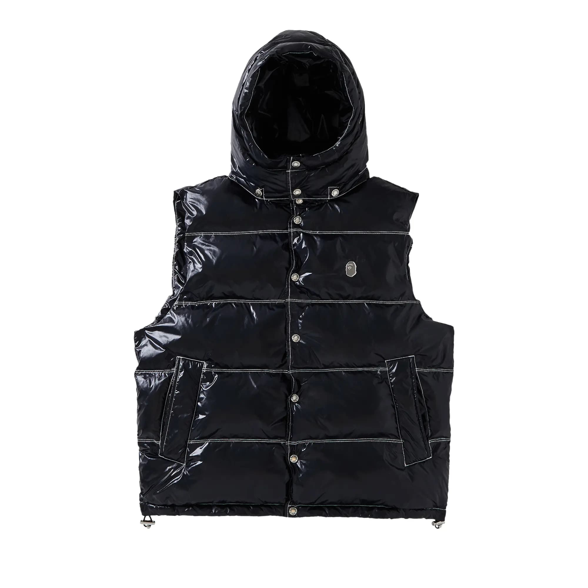 GOAT Exclusive BAPE Nylonetal Badge Relaxed Fit Padded Vest by BAPE