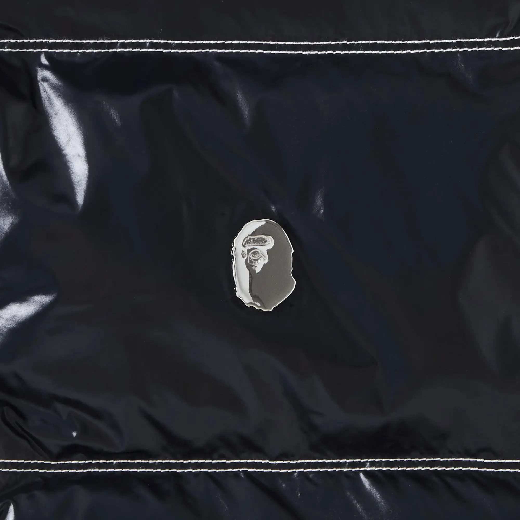 GOAT Exclusive BAPE Nylonetal Badge Relaxed Fit Padded Vest 3