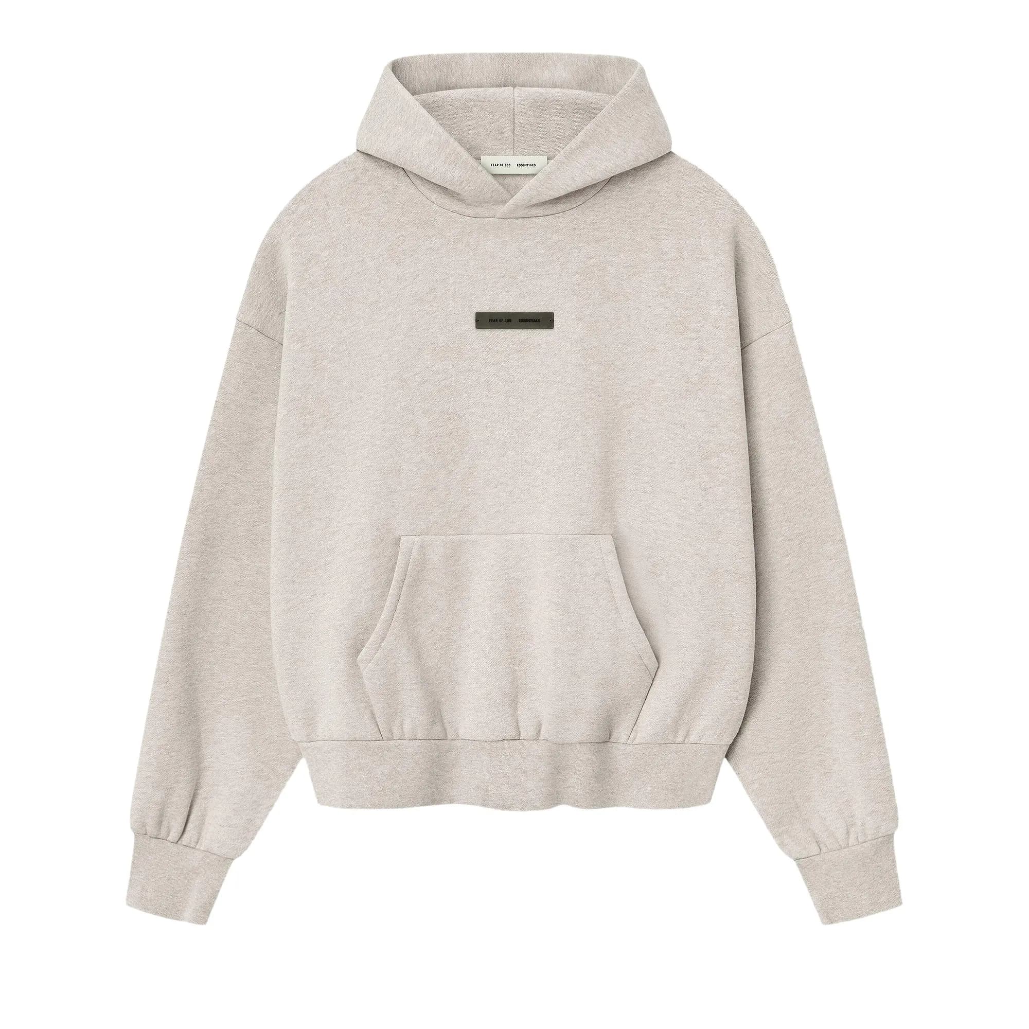 Fear of God Essentials Classic Hoodie 'Heather Stone' by Fear Of God Essentials