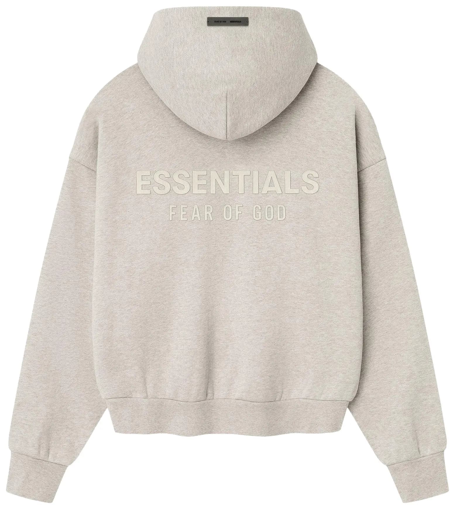 Fear of God Essentials Classic Hoodie 'Heather Stone' 2