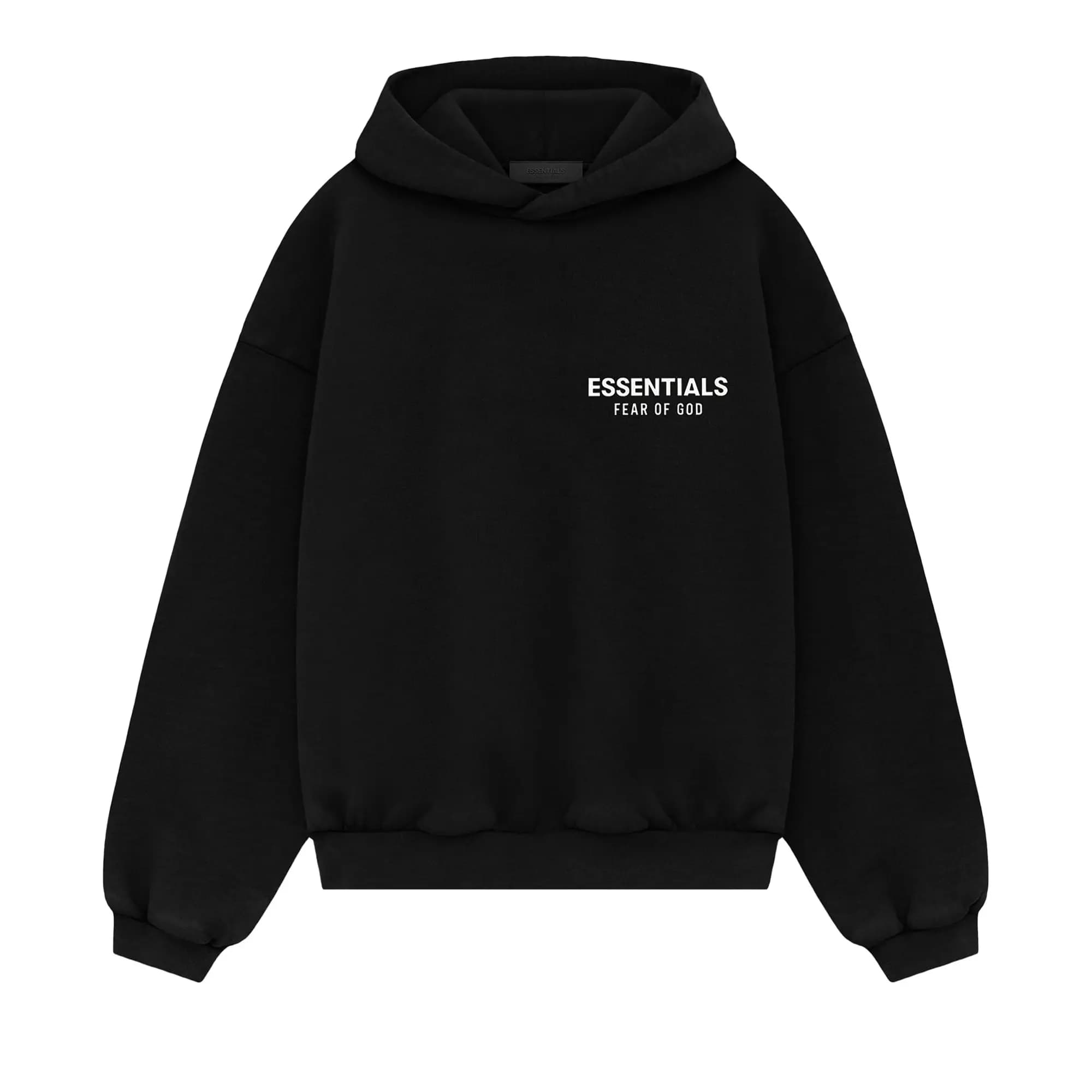 Fear of God Essentials Kids Fleece Hoodie 'Black' by Fear Of God Essentials