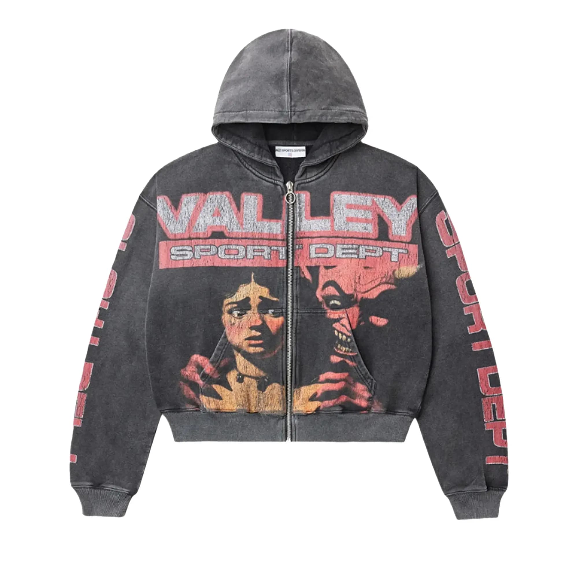 Vale Forever Devils Advocate Zip Up Hoodie 'Black/Red' by Vale Forever