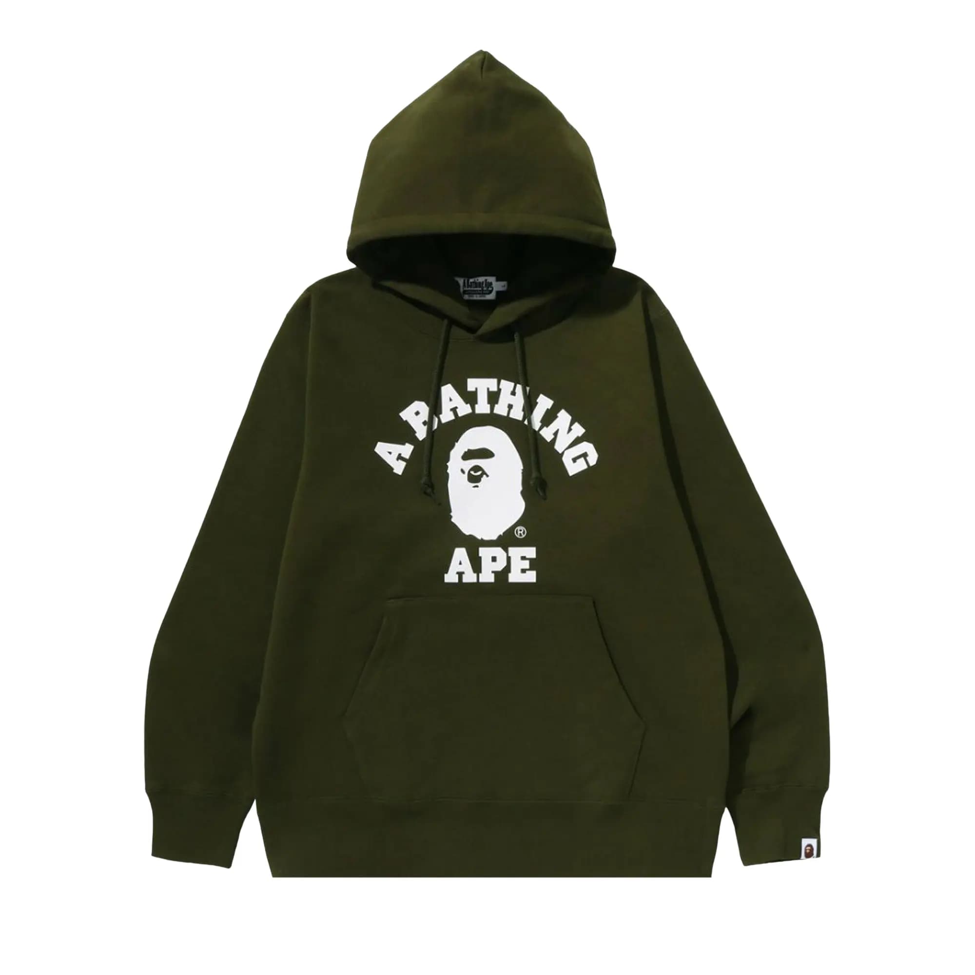 BAPE College Pullover Hoodie 'Olive Drab' by BAPE