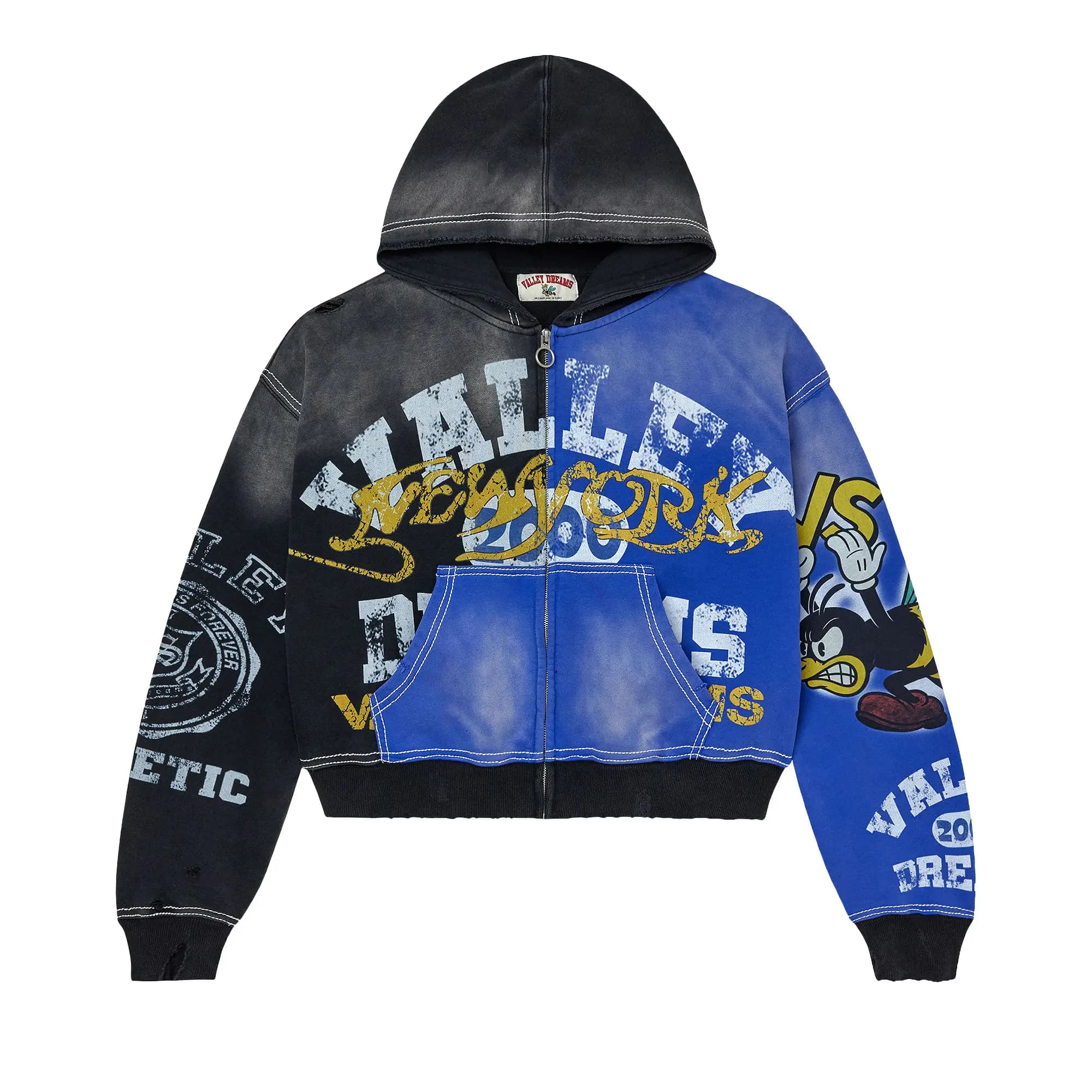 Vale Forever Bipolar Big Zip Up 'Black/Blue' by Vale Forever