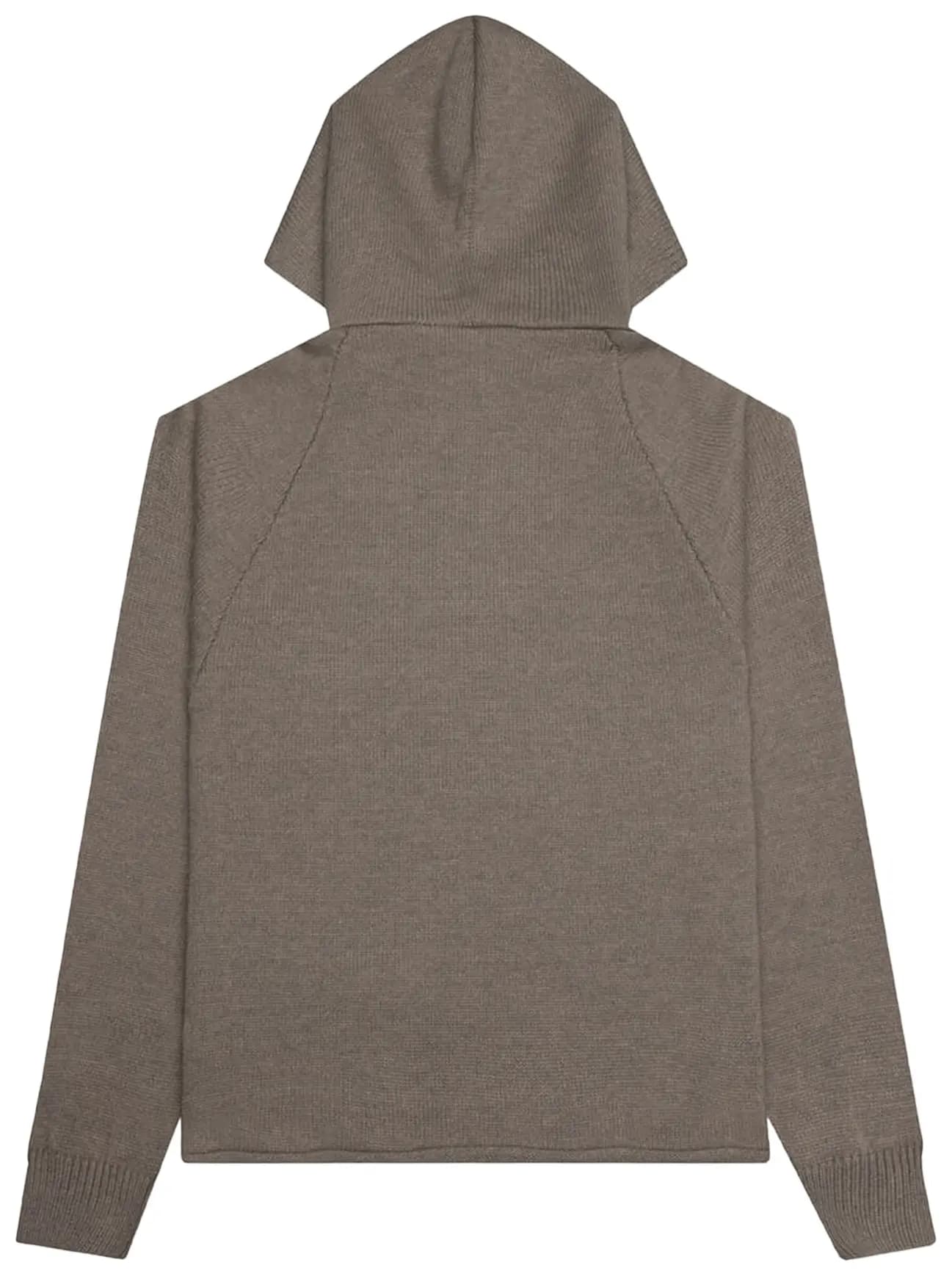Fear of God Essentials Kids Big E Knit Hoodie 'Dark Oatmeal' 2