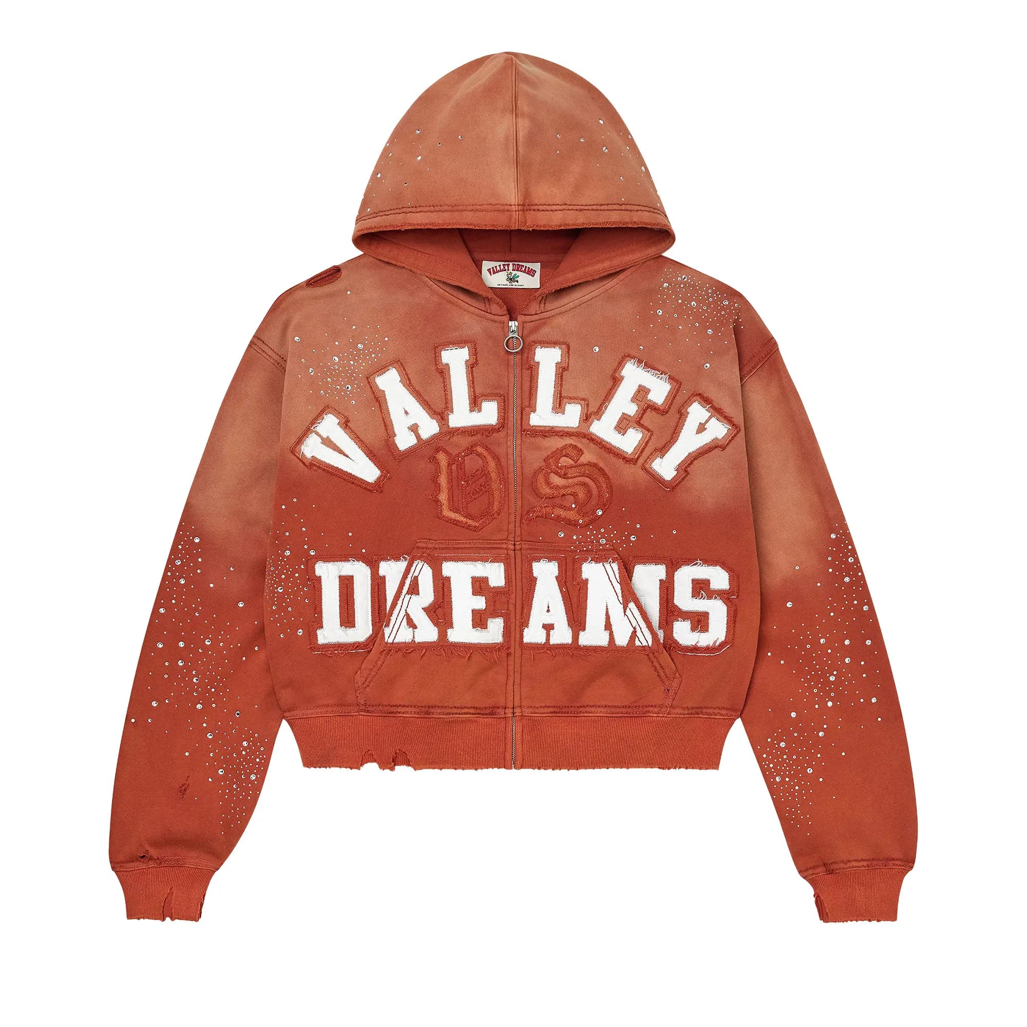 Vale Forever Classico Zip Up Hoodie 'Orange' by Vale Forever