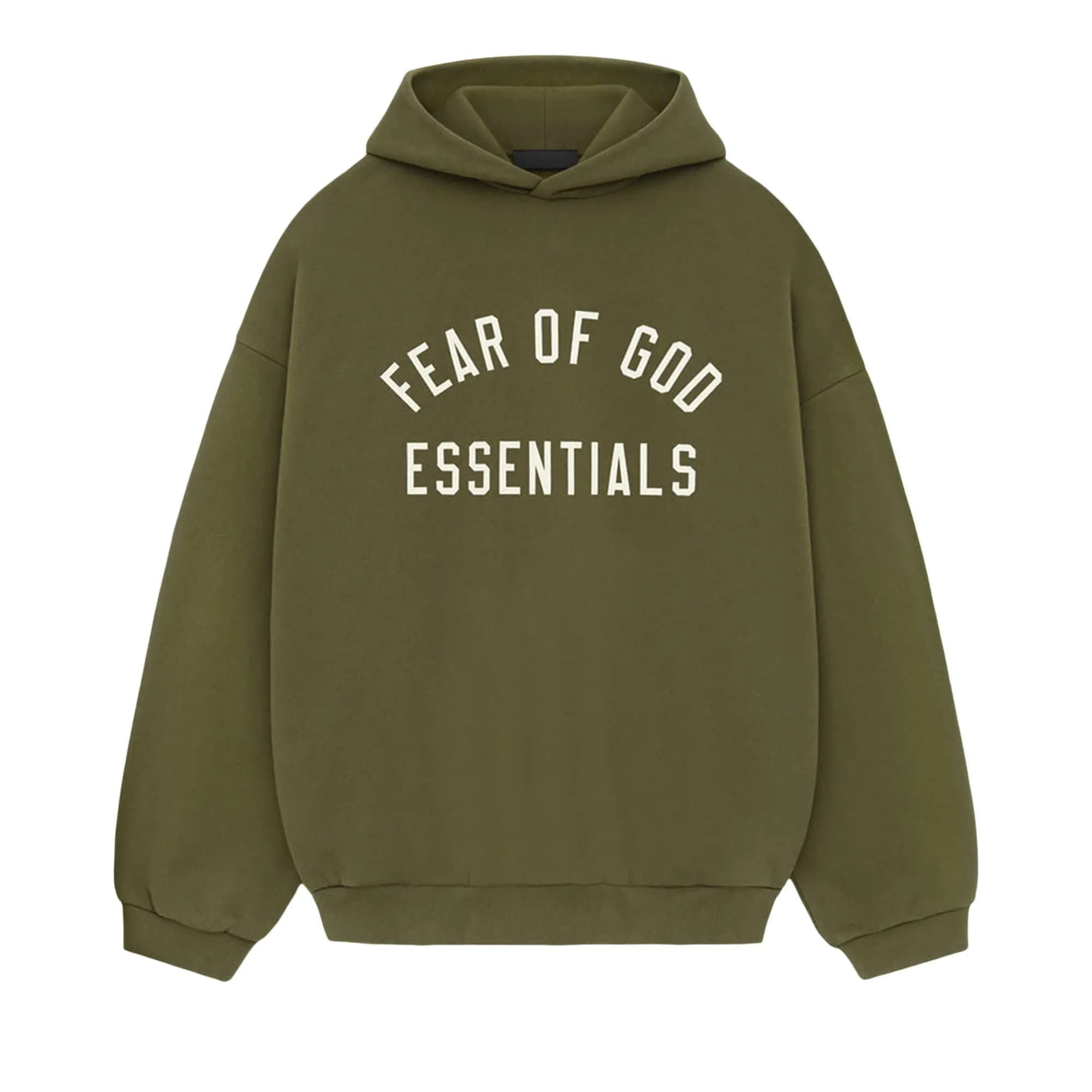 Fear of God Essentials Fleece Hoodie 'Military' by Fear Of God Essentials