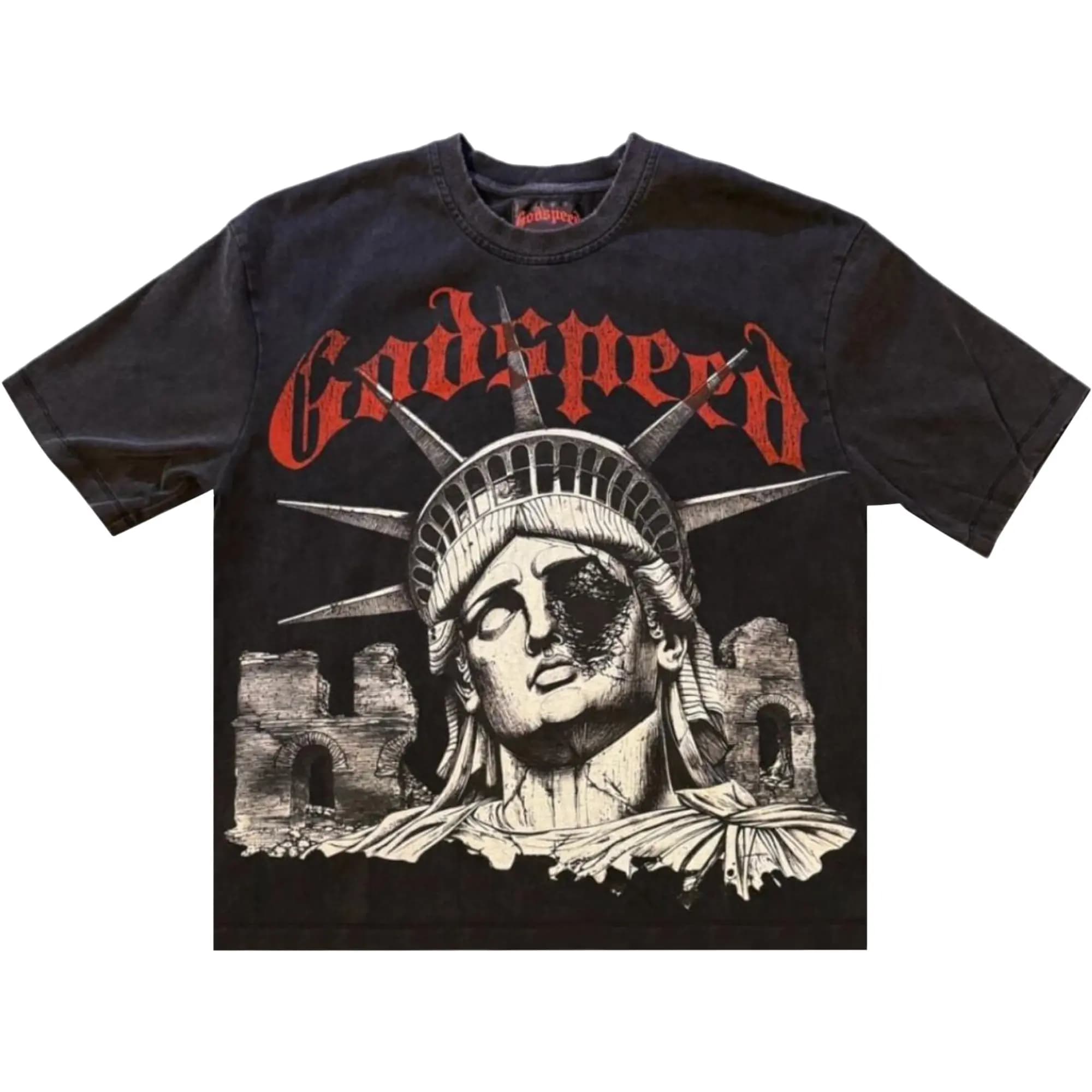 Godspeed R.O.M.E. T-Shirt 'Black Wash' by Godspeed