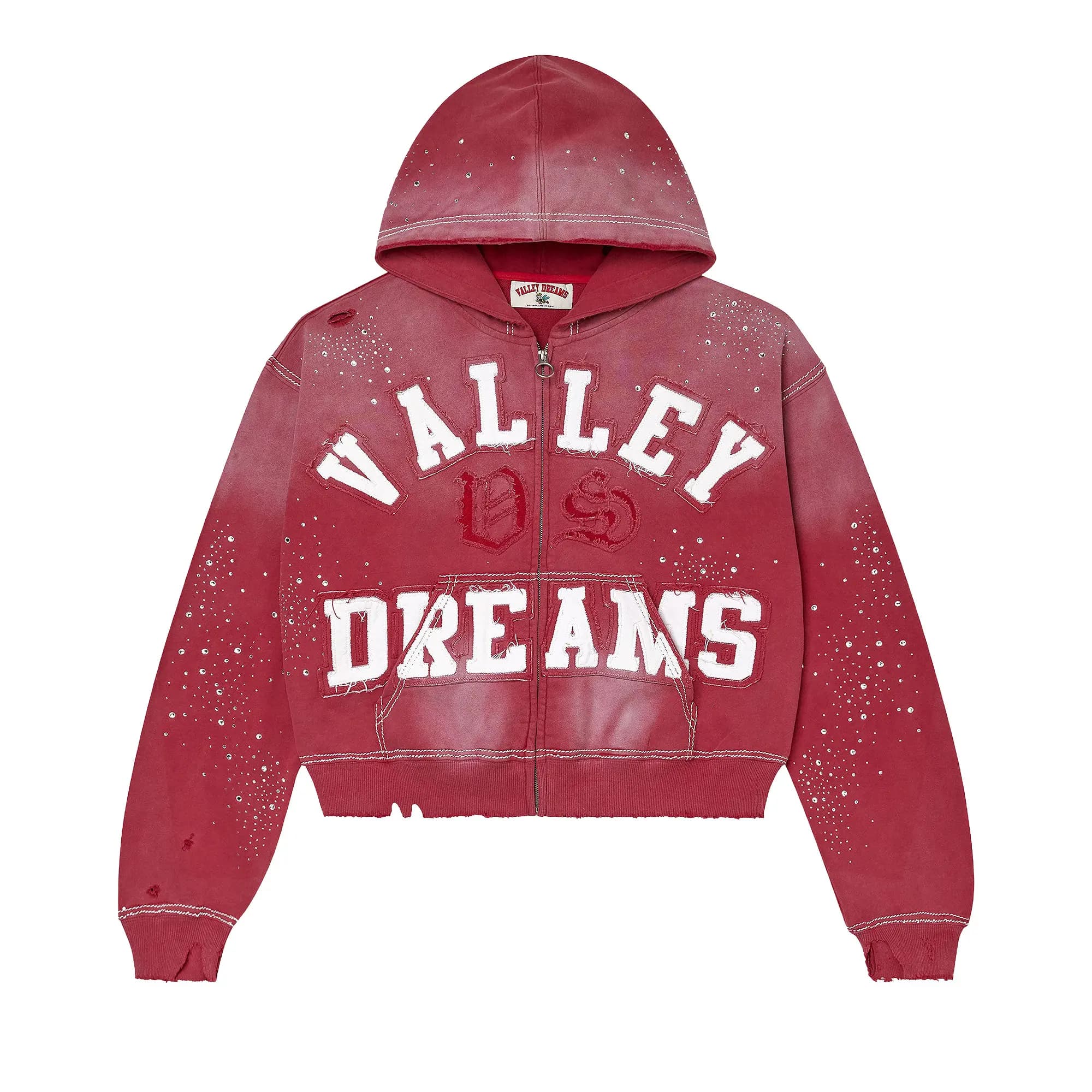 Vale Forever Classico Zip Up Hoodie 'Ruby' by Vale Forever