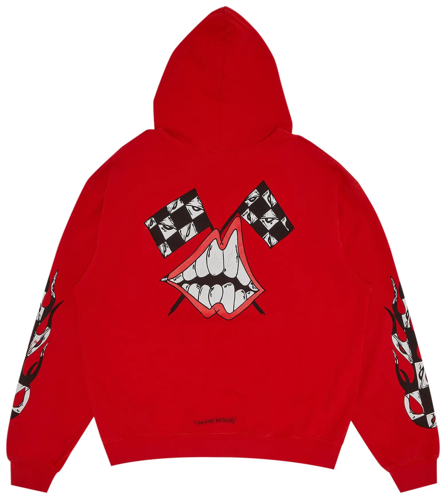 Chrome Hearts x Matty Boy Flames Hoodie 'Red' 2