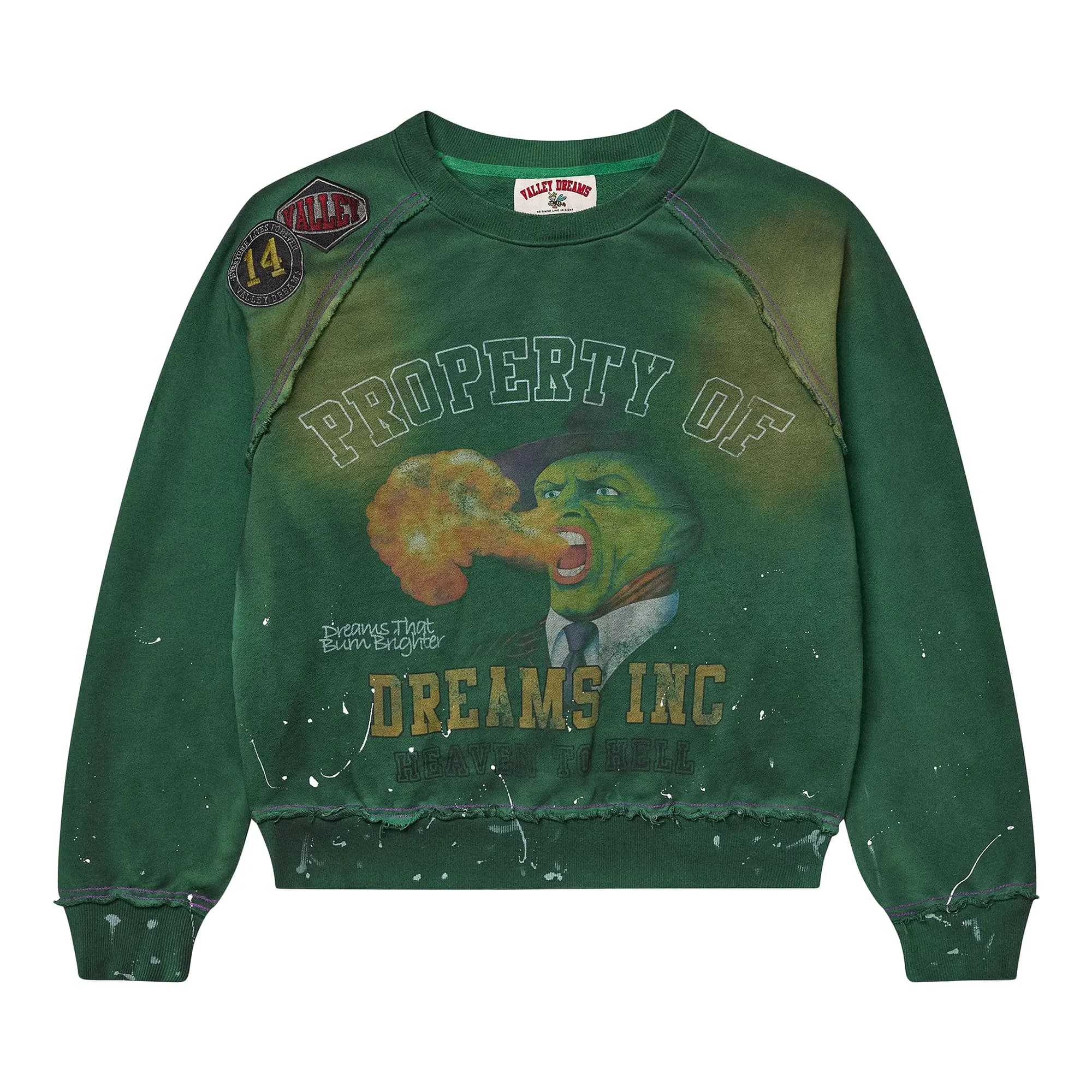 Vale Forever Hot Breathe Crewneck 'Green' by Vale Forever