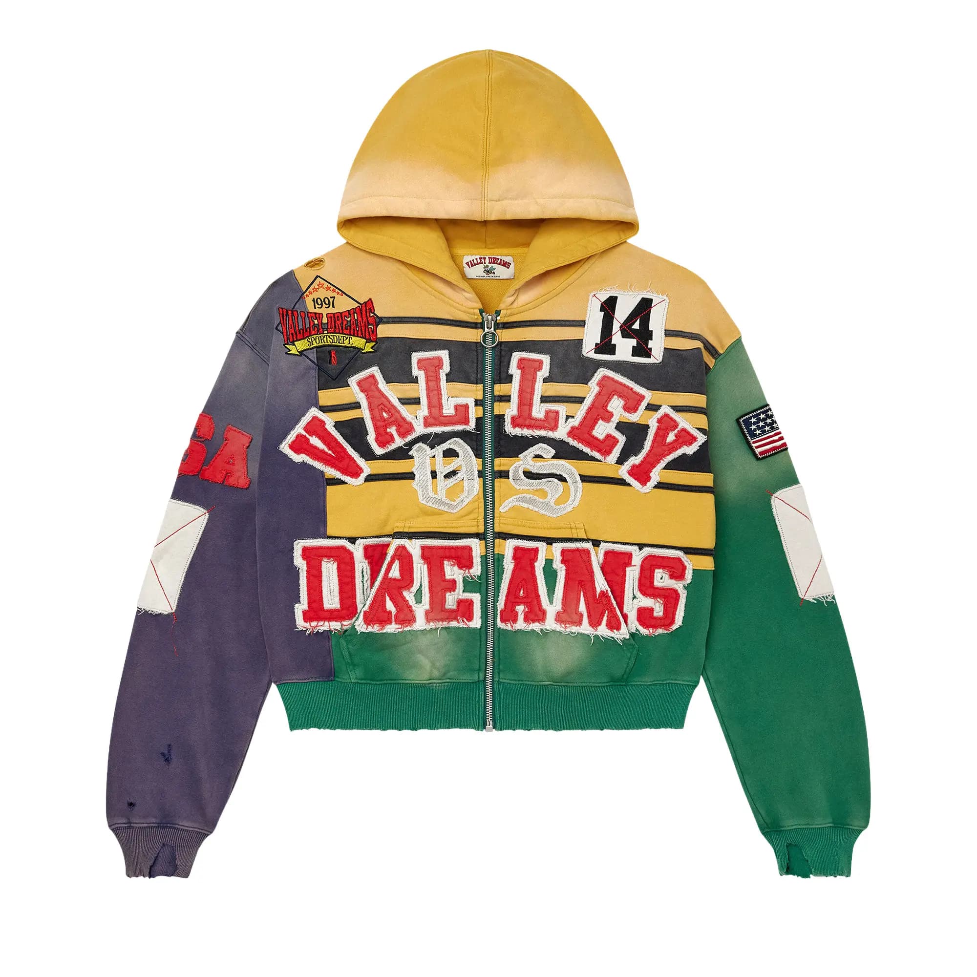 Vale Forever Collage Zip Up 'Mardi Gras' by Vale Forever