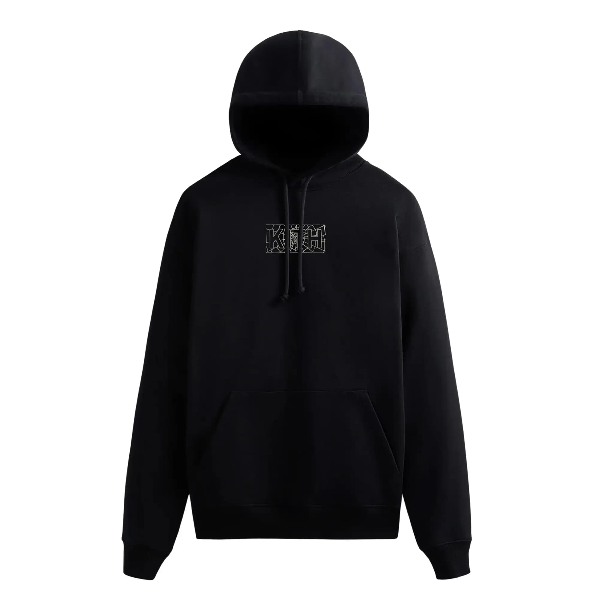Kith For Spider-Man Web Logo Hoodie 'Black' by Kith
