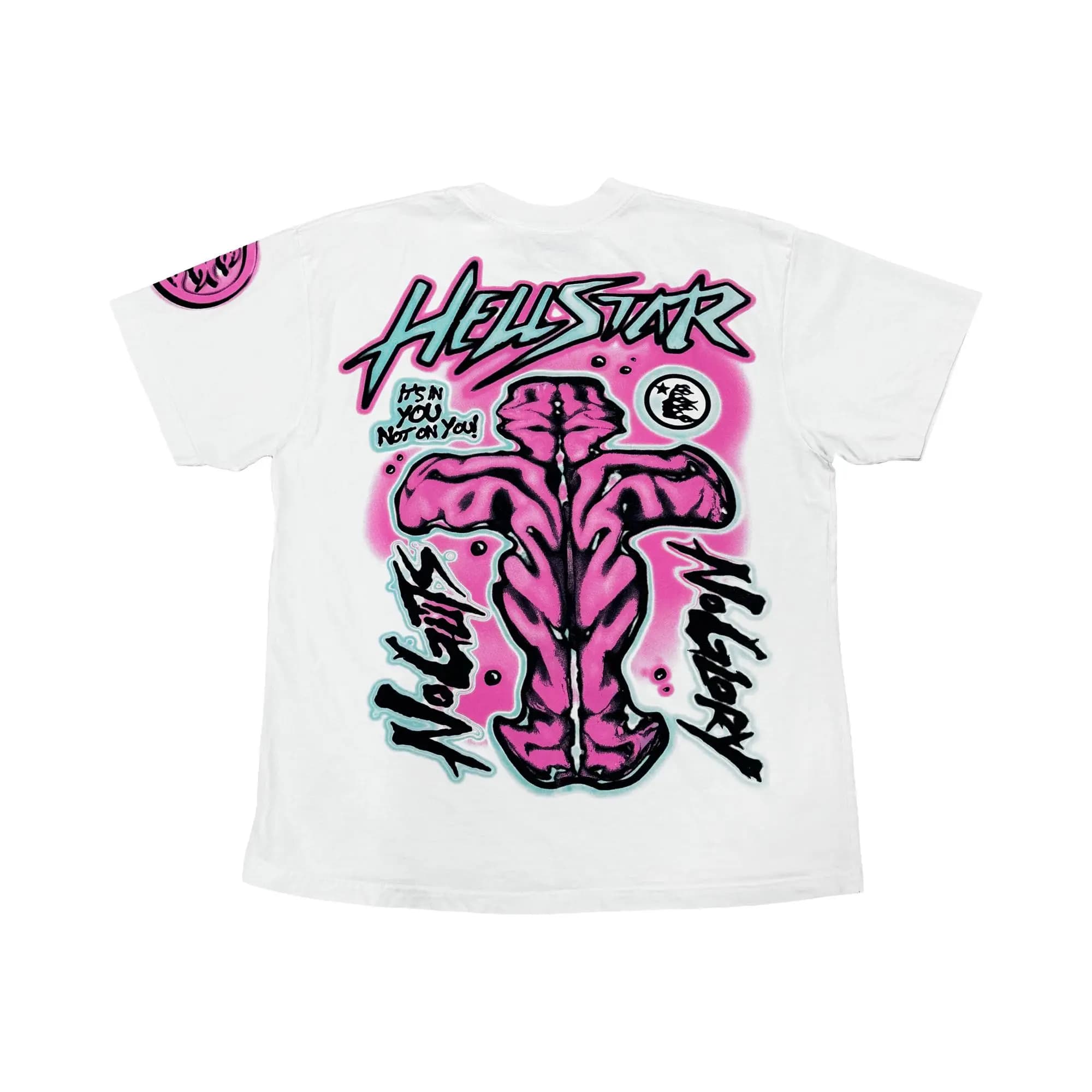 Hellstar Greatest Hits No Guts No Glory T-Shirt 'White' 2