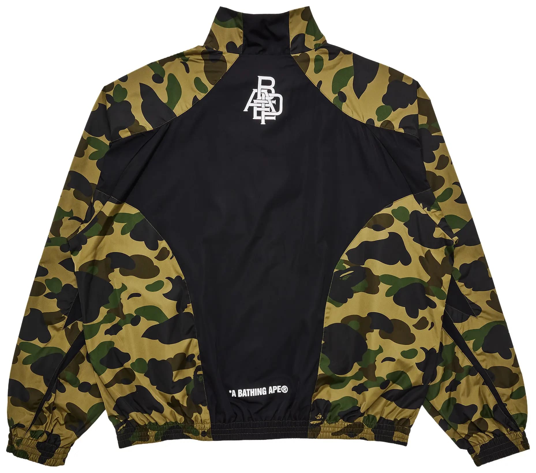BAPE 1st Camo Stand Collar Track Jacket 'Green' 2