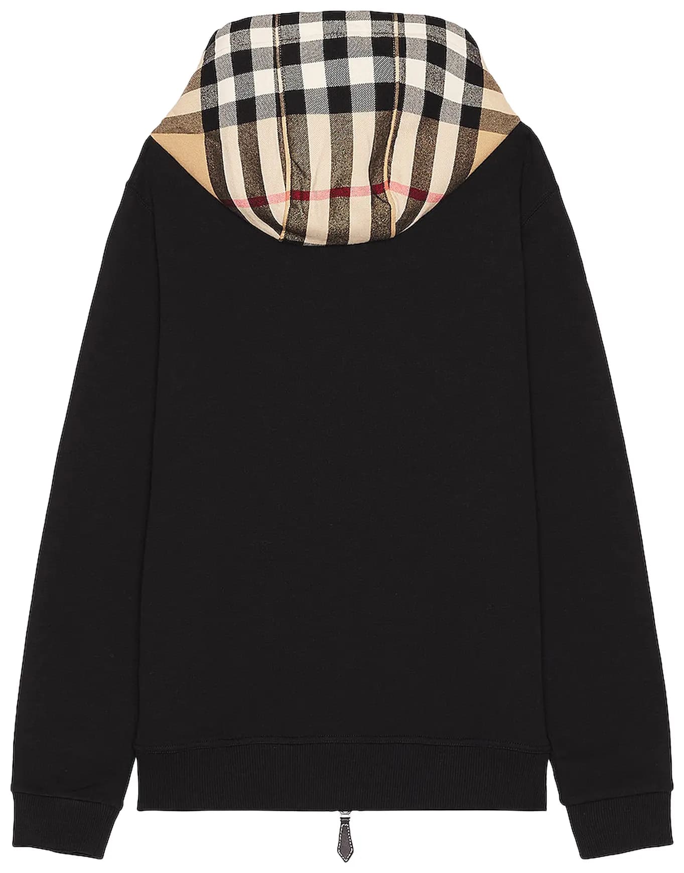 Burberry Check Pattern Hoodie 'Black' 2