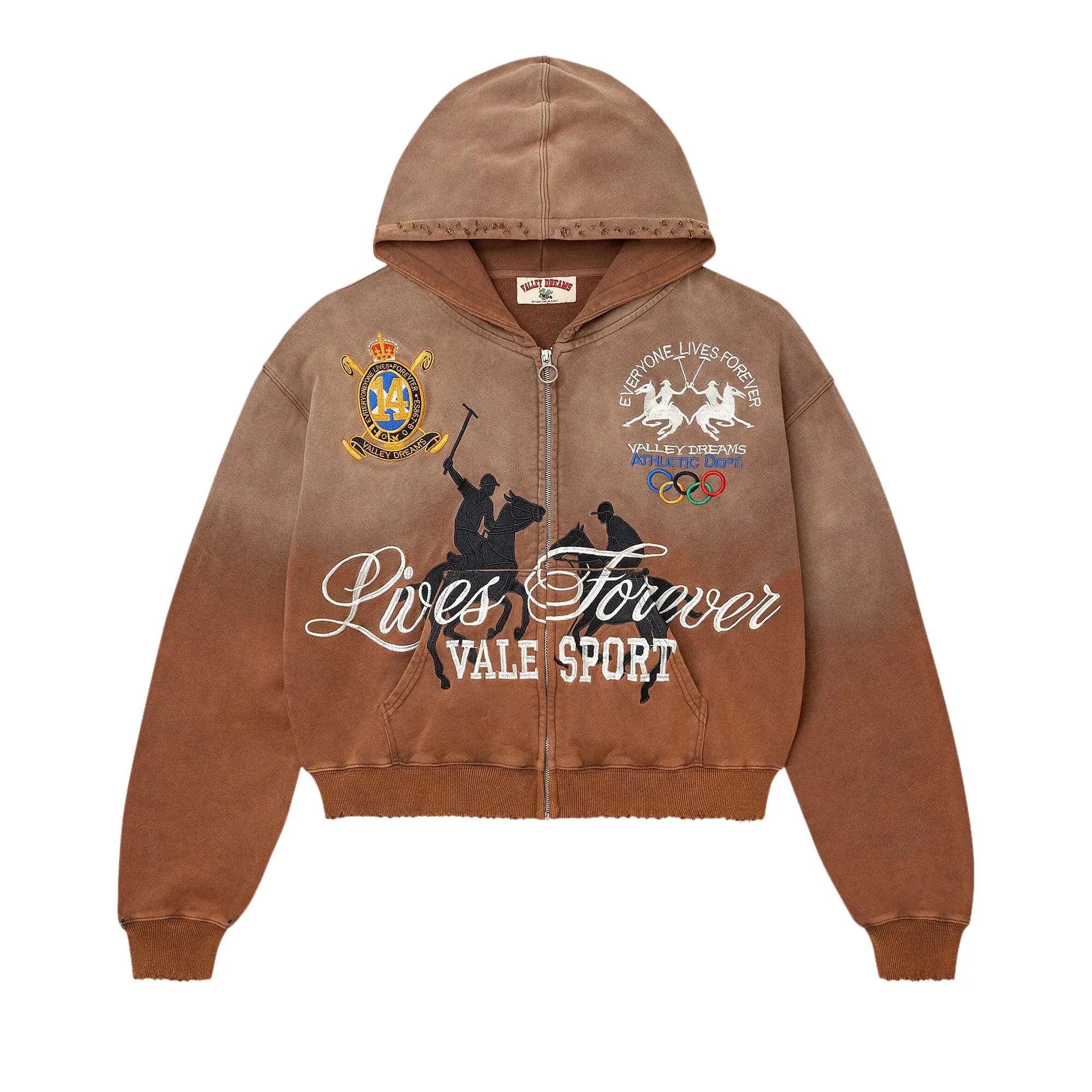 Vale Forever Vanderbilt Zip Up 'Brown' by Vale Forever