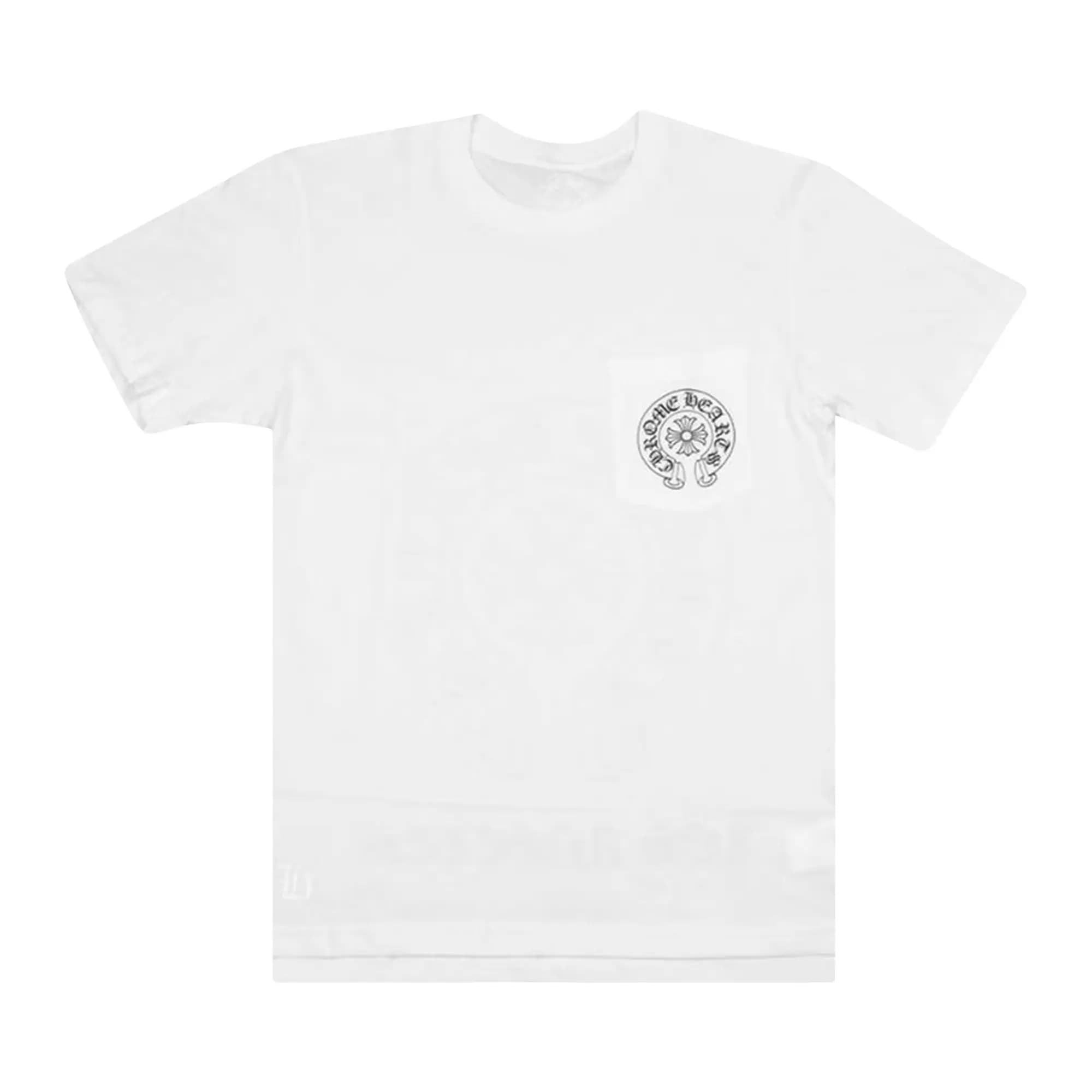 Chrome Hearts Horseshoe Logo Pocket T-Shirt 'White' by Chrome Hearts